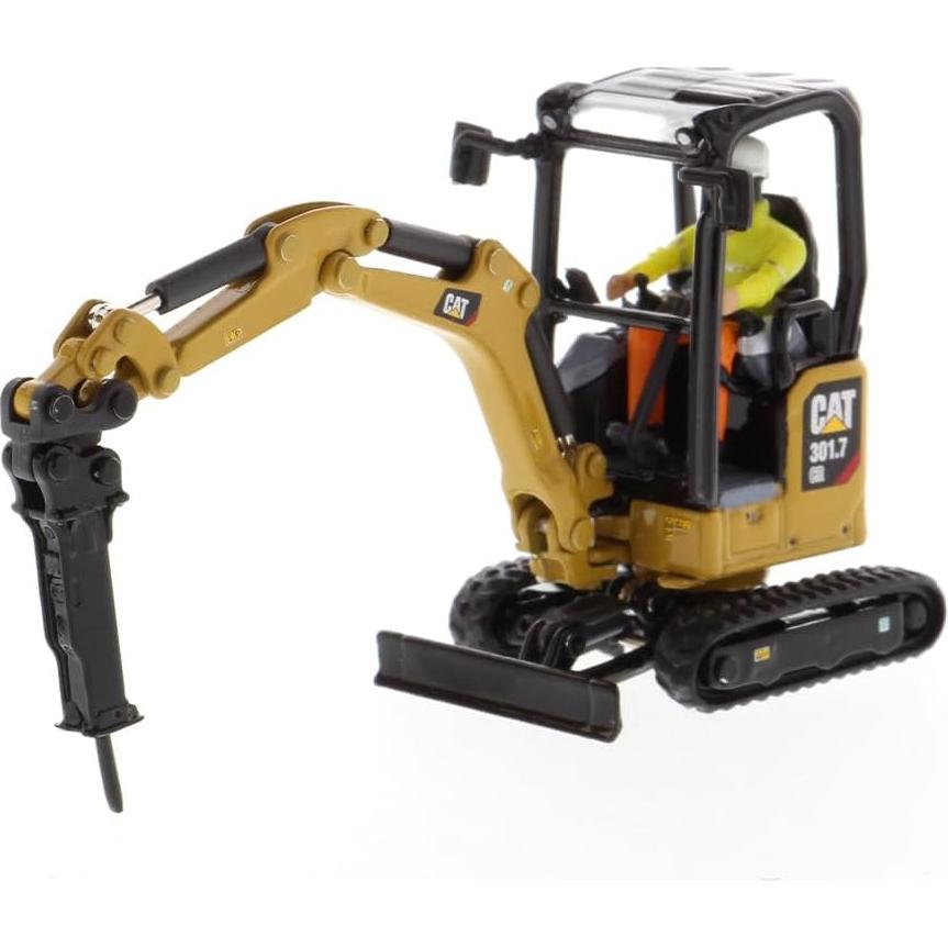 Excavadora Hidráulica Mini Caterpillar 301.7 CR 1:50 Diecast Masters