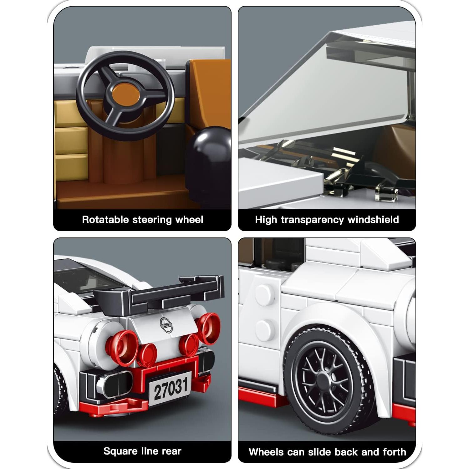 Mould King 27031 Modelo de Coche Clásico 356 Piezas