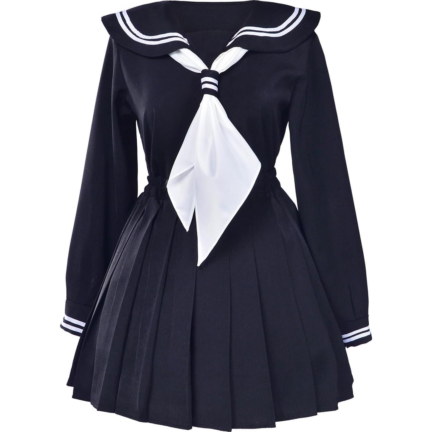Vestido Escolar Japonés Clásico Elibelle con Camisa y Calcetines