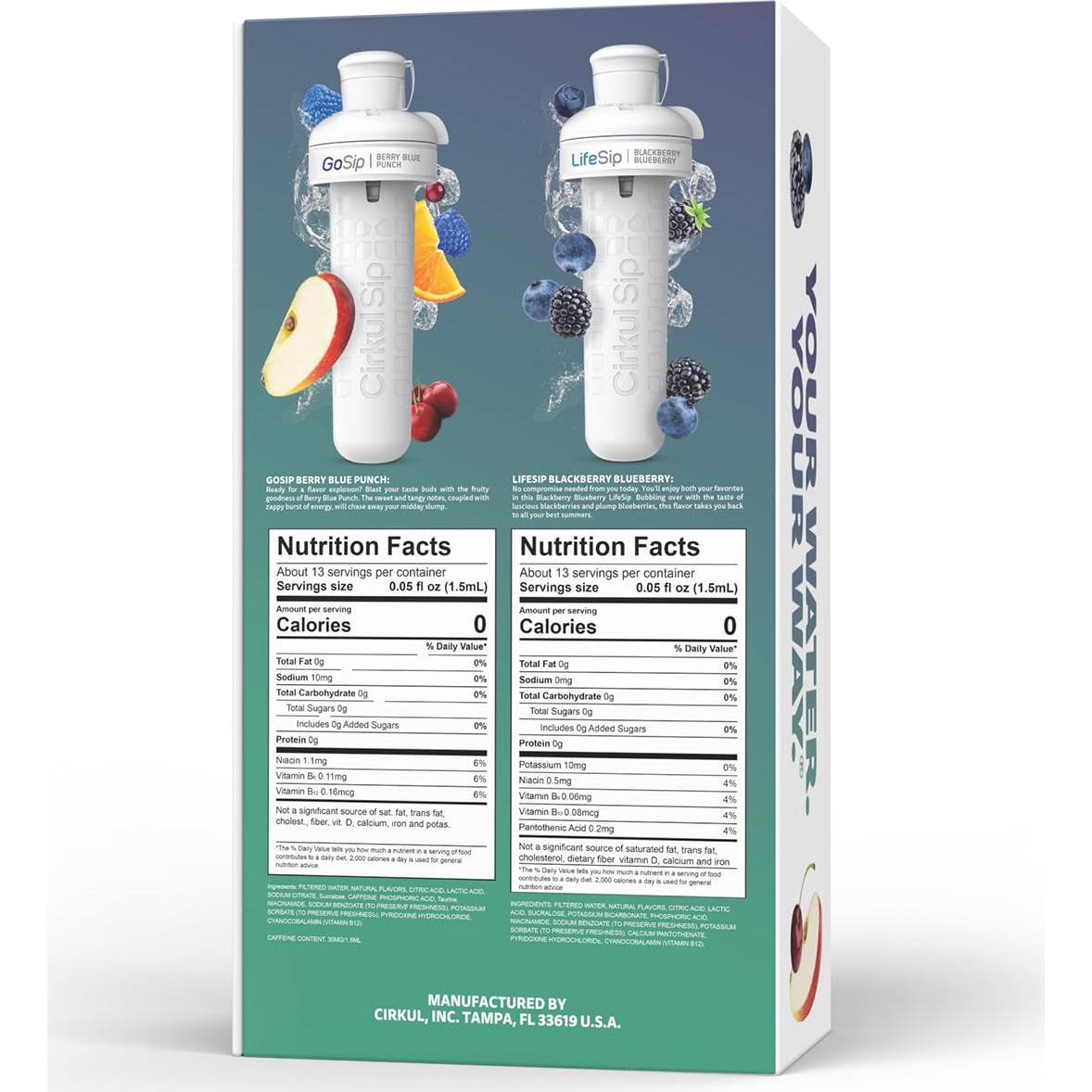 Botella de Agua Cirkul 32oz Acero Inoxidable Kit Inicio