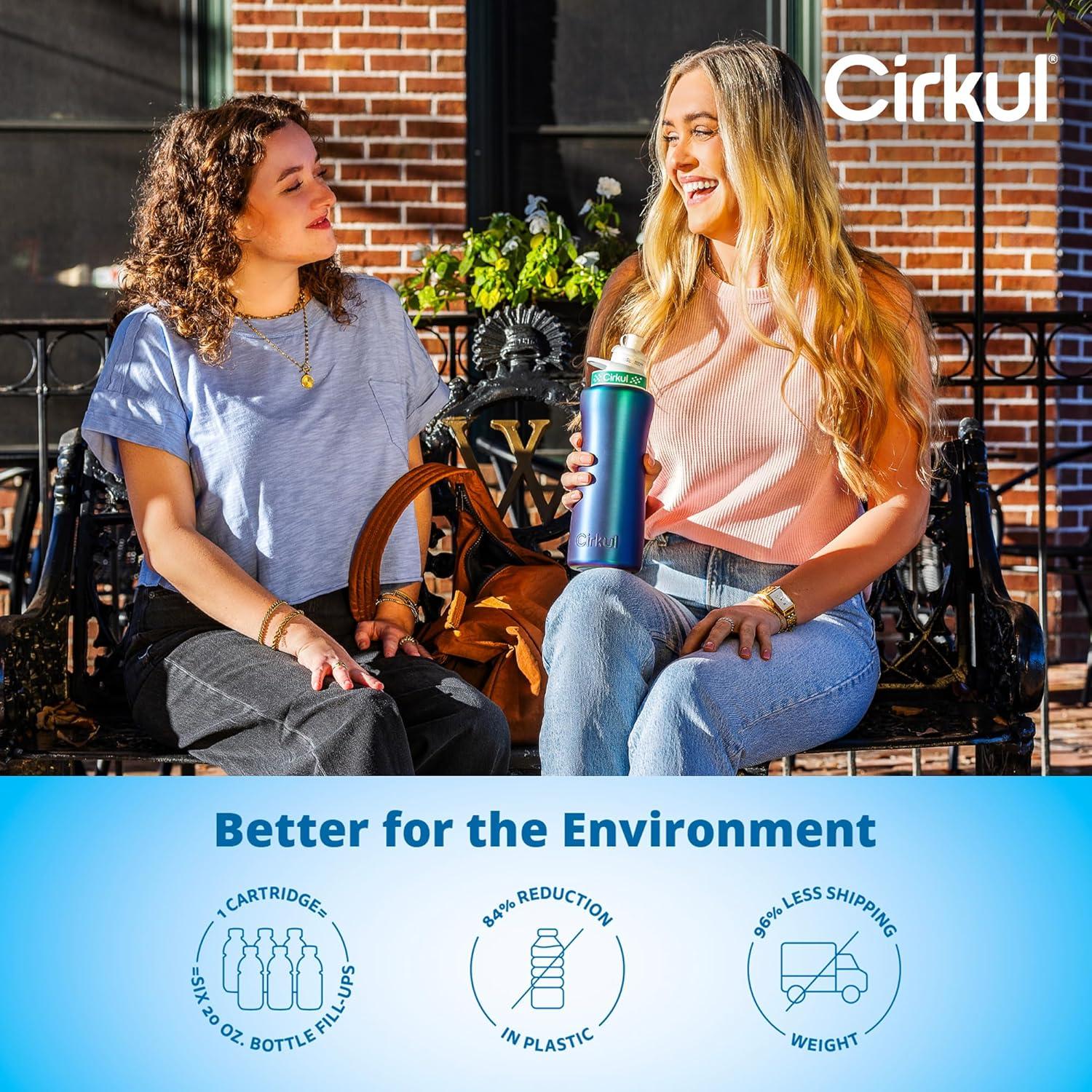 Botella de Agua Cirkul 32oz Acero Inoxidable Kit Inicio