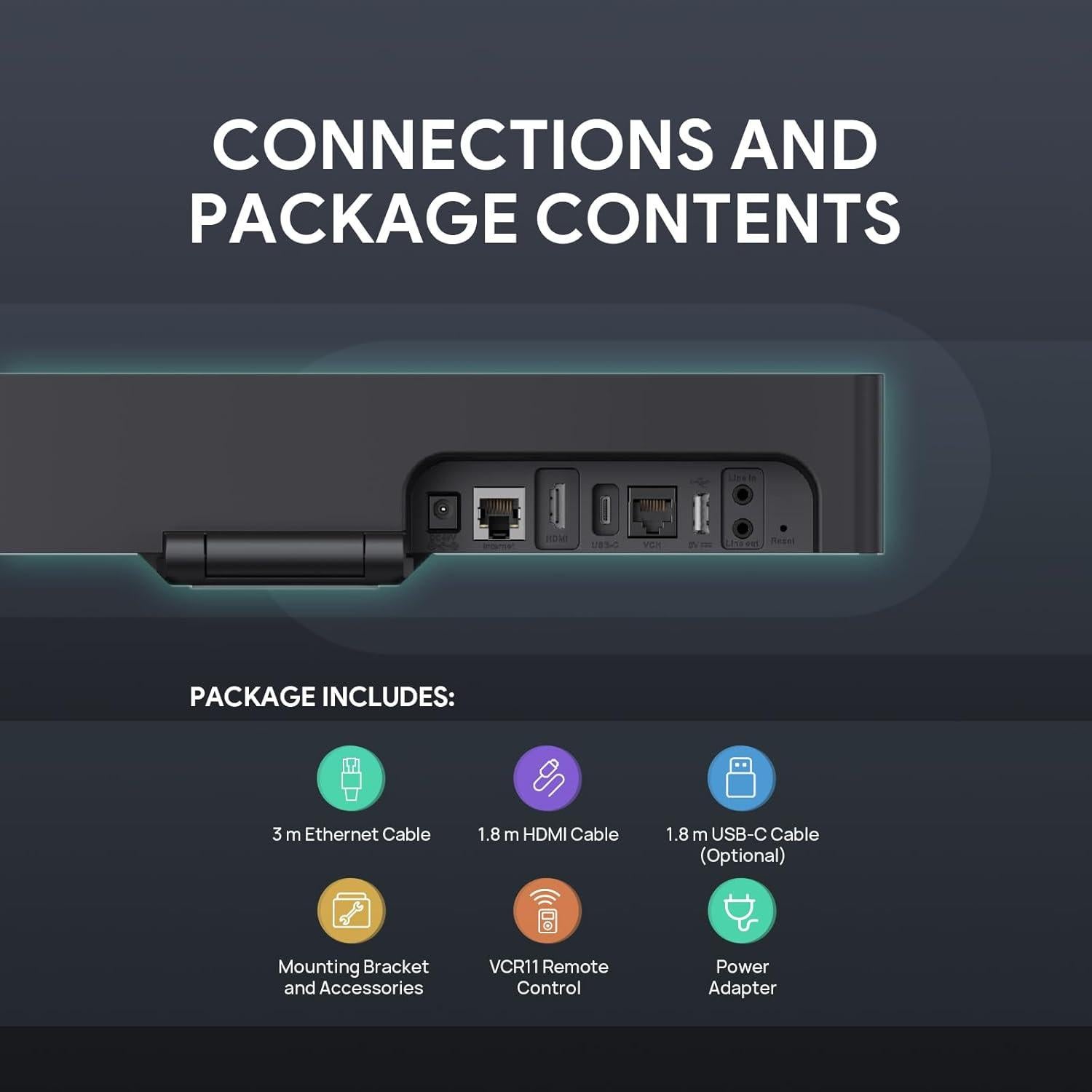 Cámara Videoconferencia Yealink A10 4K 120° AI Micrófonos