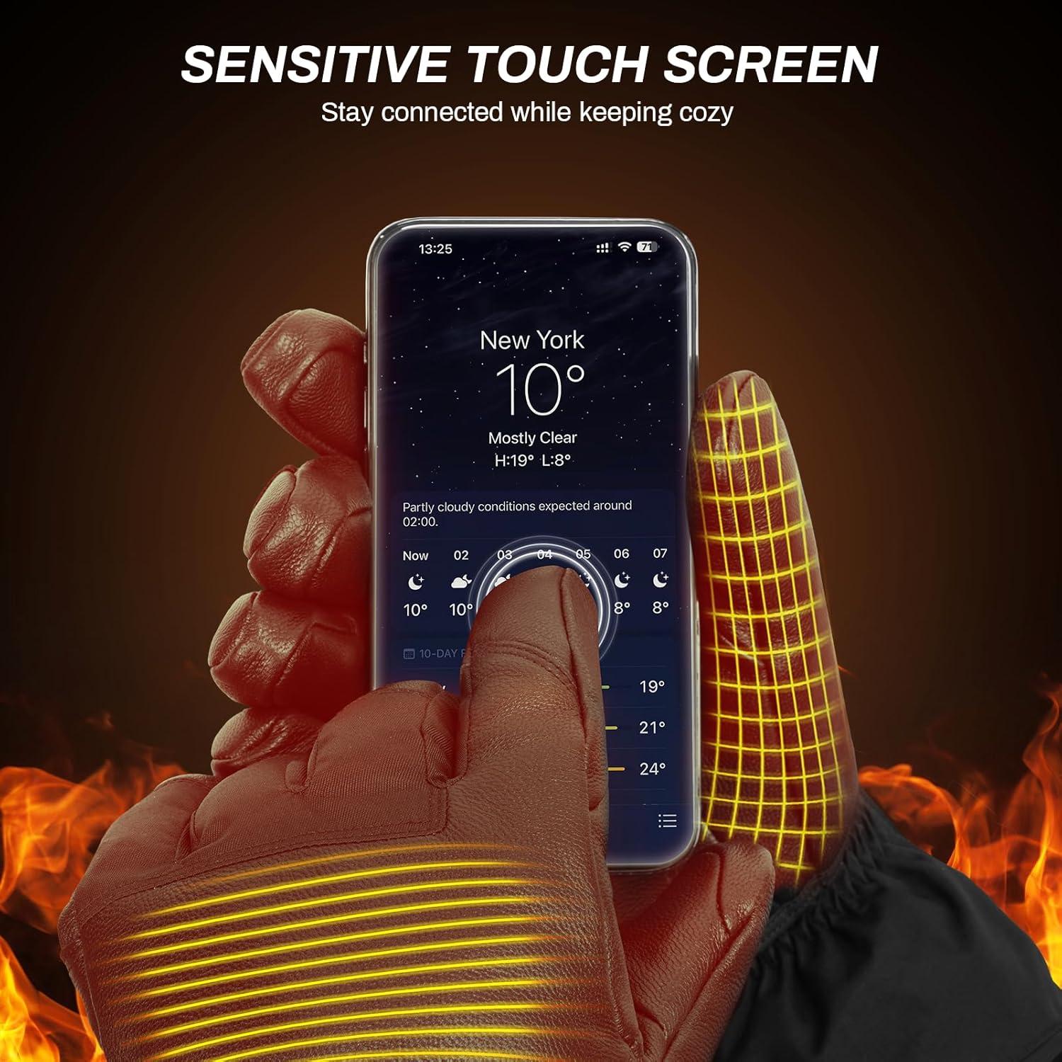 Guantes Calentados Antarctica Gear Unisex con Baterías 3200mAh