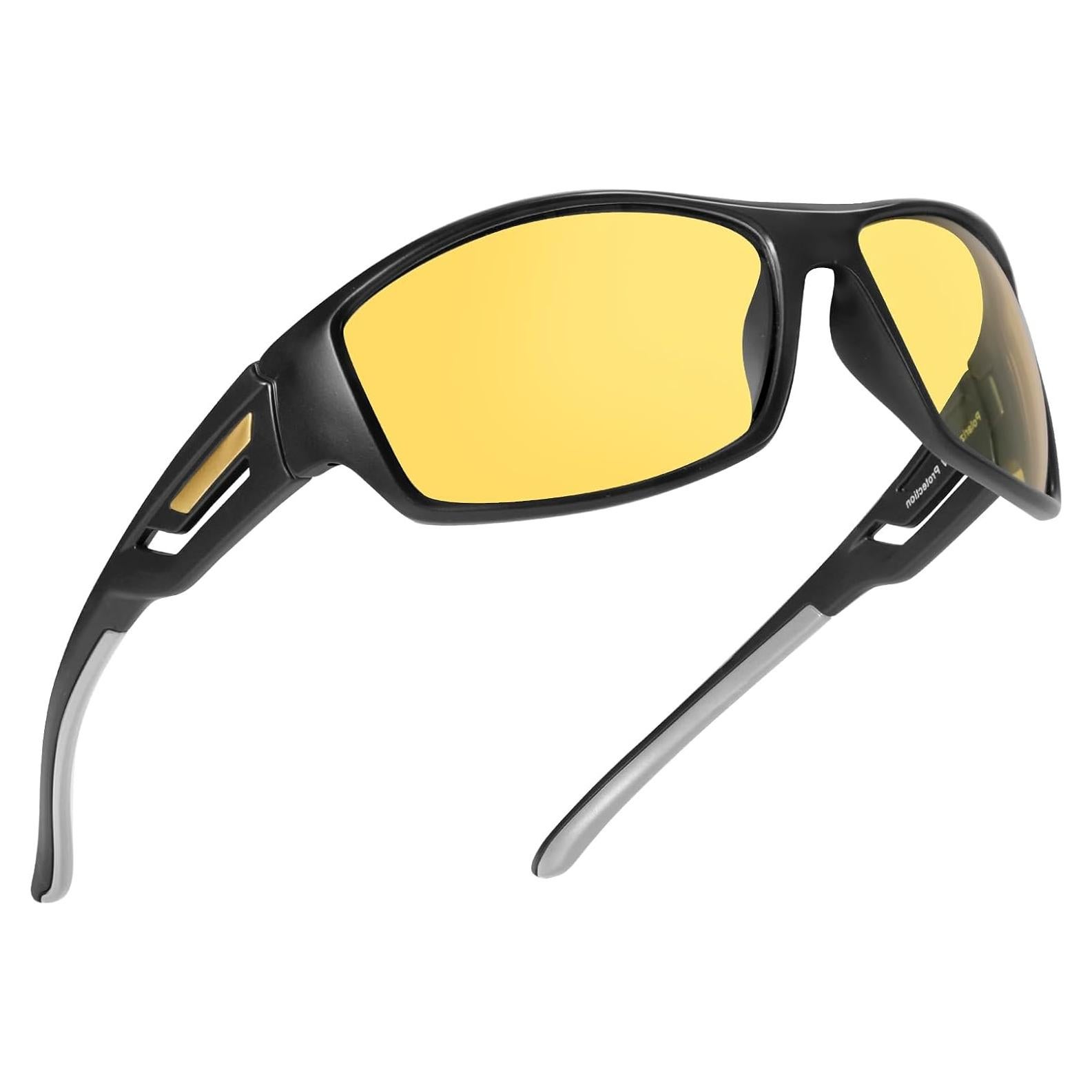 Gafas de Visión Nocturna TJUTR Polarizadas Amarillas