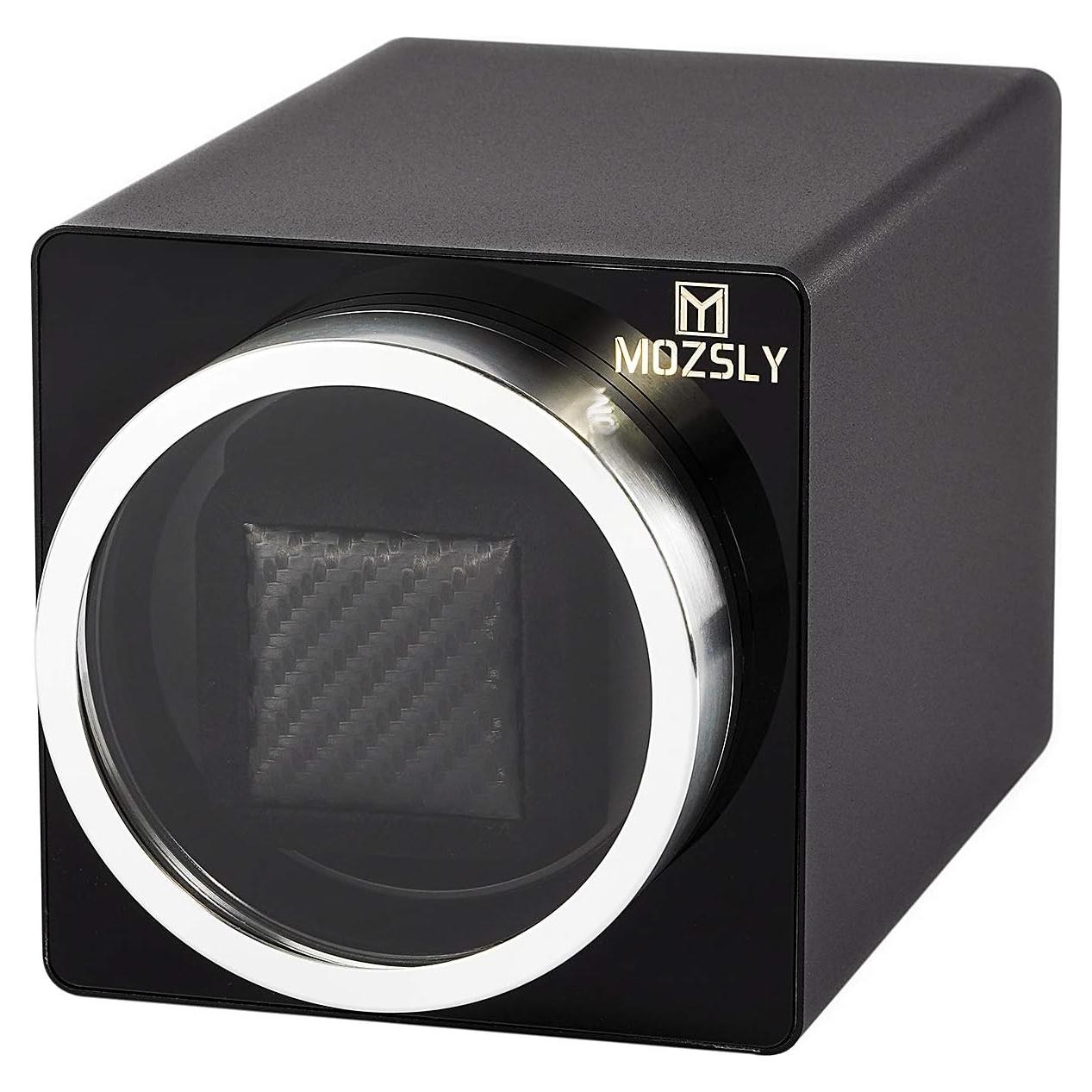 MOZSLY Reloj Winder Individual para Relojes Automáticos Negro