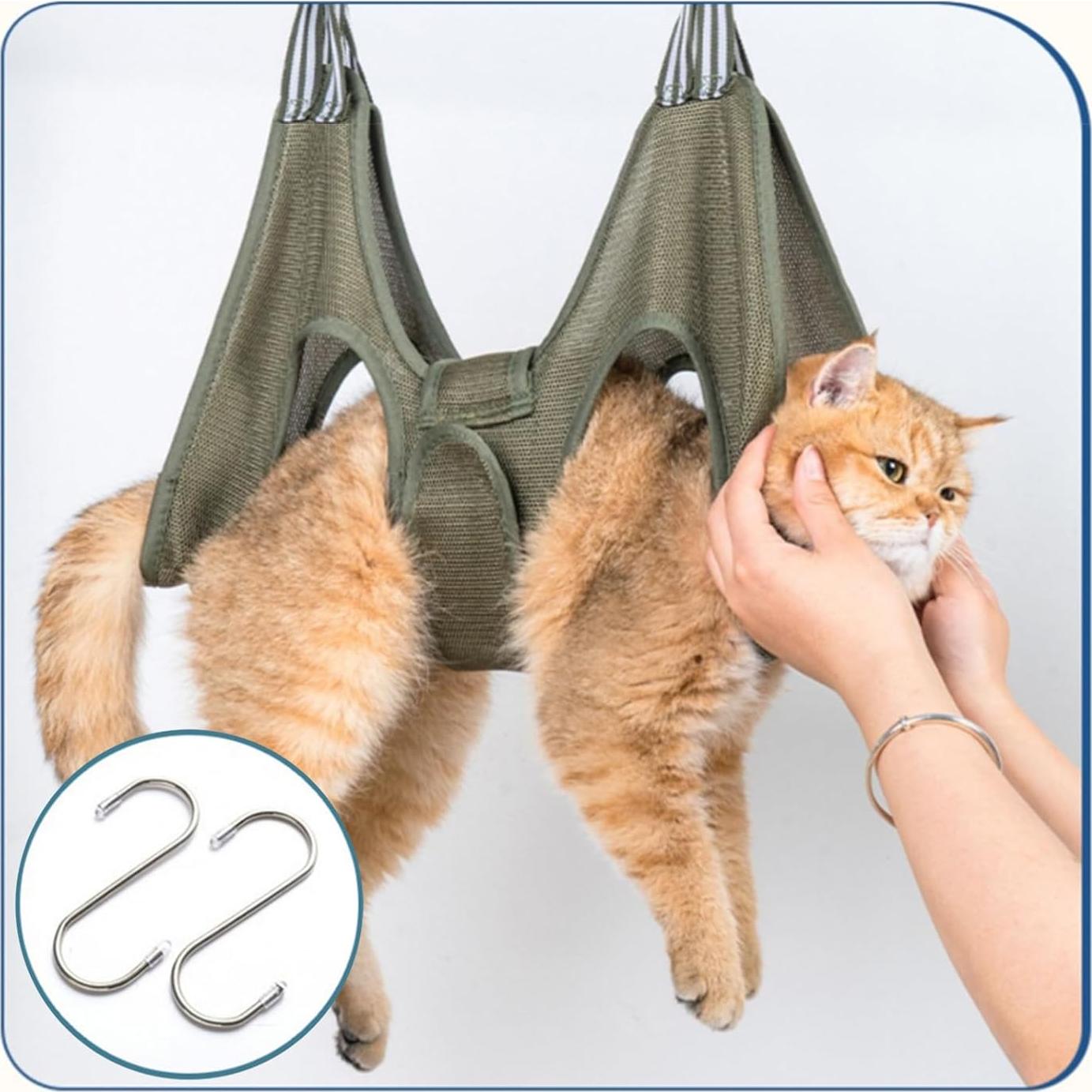 Hamaca Acicalamiento Mascotas MSMUOEZ XS Verde Oscuro 11.34 kg