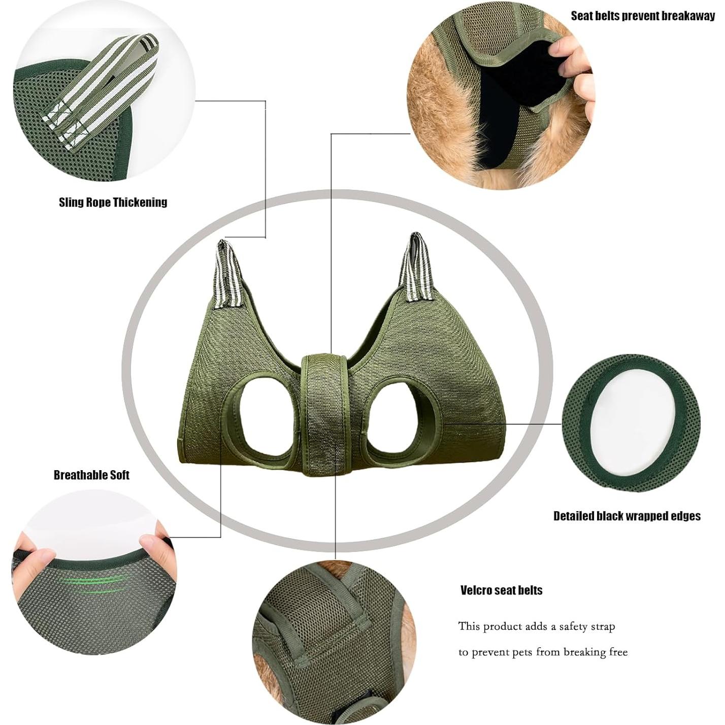 Hamaca Acicalamiento Mascotas MSMUOEZ XS Verde Oscuro 11.34 kg