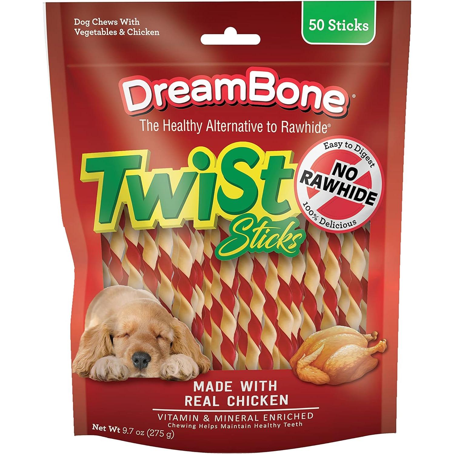 Golosinas para Perros SmartBones y DreamBone - Pollo Real, 50 Unidades