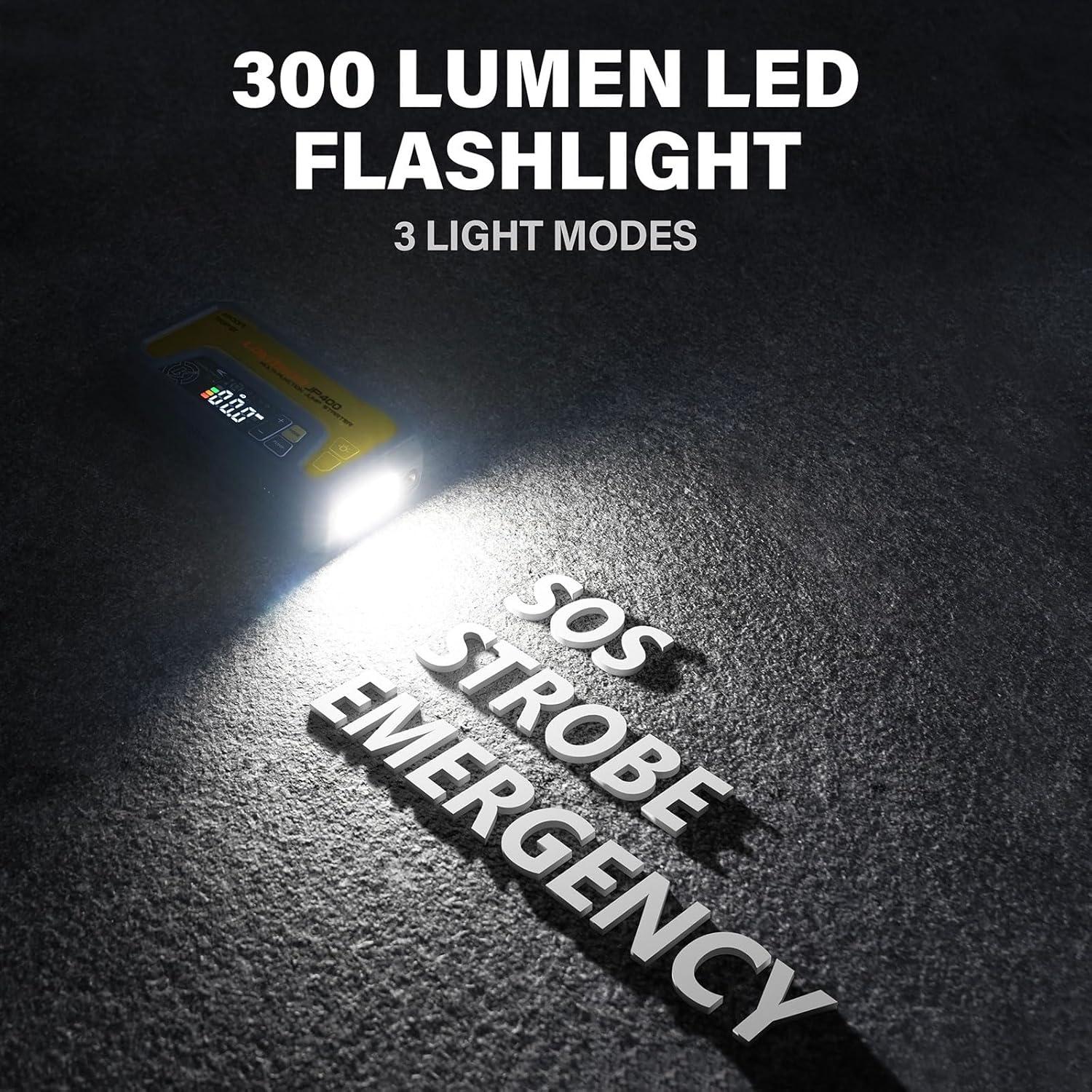 Arrancador de Salto LOKITHOR JP400 con Compresor 2500A