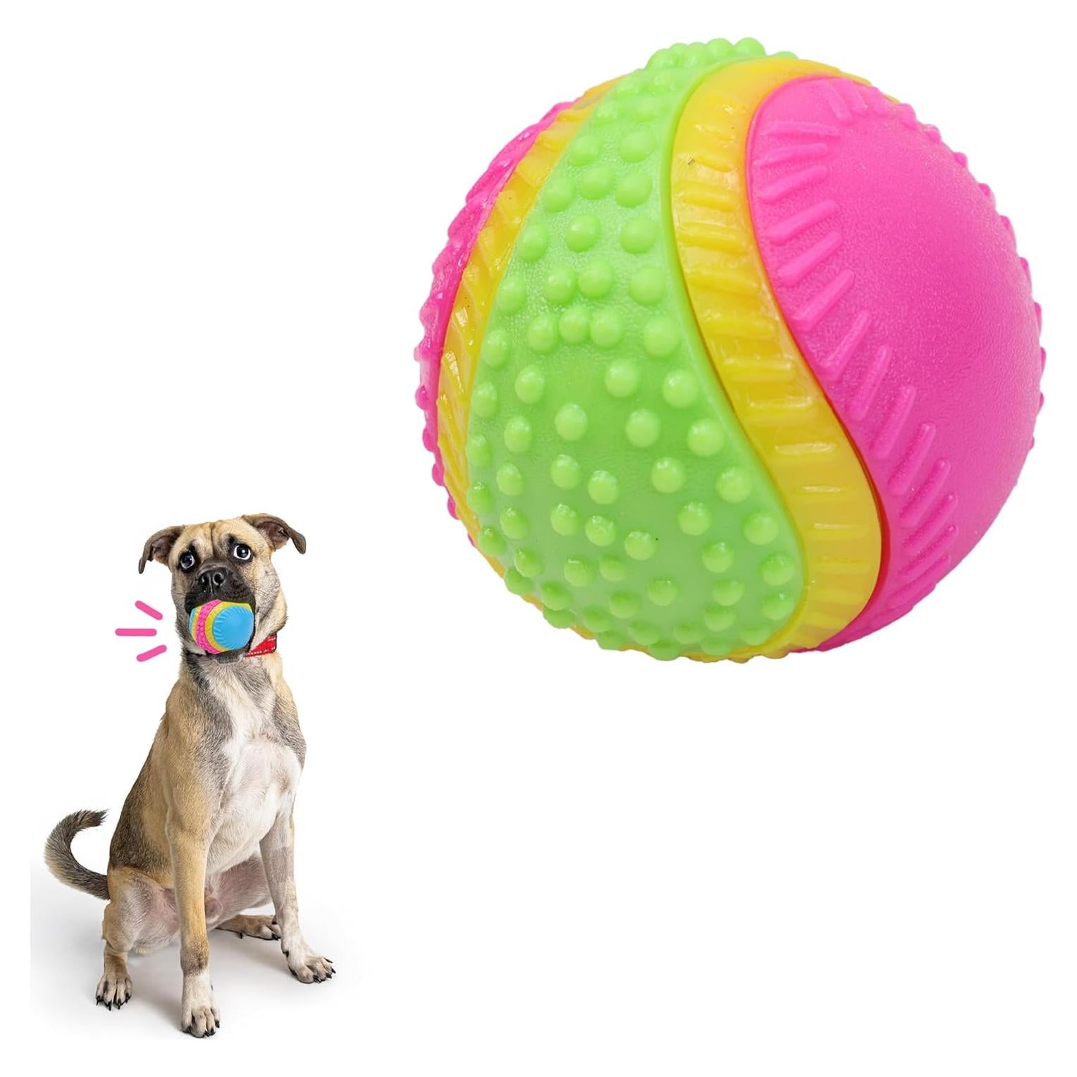 Bola Sensorial para Perros SPOT 6.35 cm - Goma TPR, Aroma a Carne