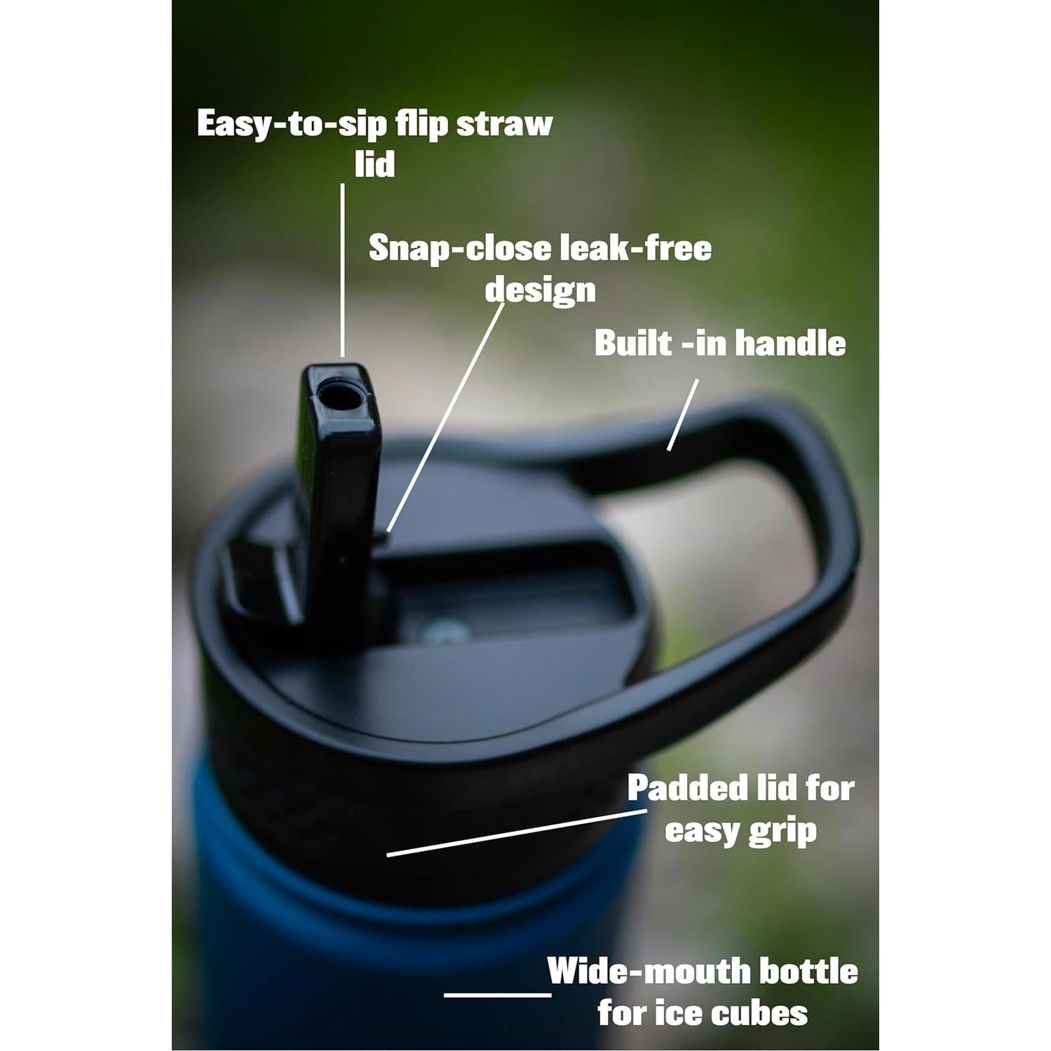 Botella de Agua EverJugs 0.95L Boca Ancha Acero Inoxidable