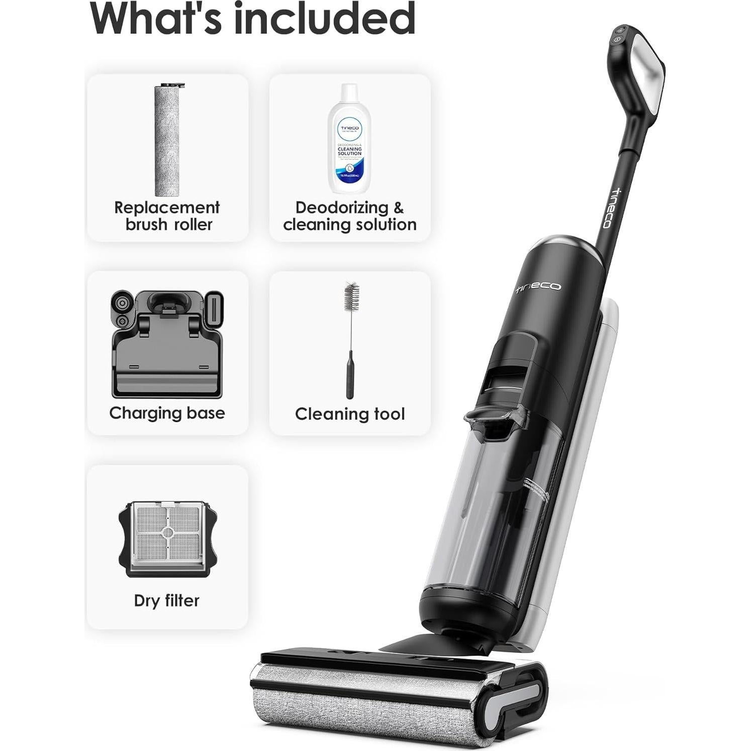 Aspiradora Inalámbrica Tineco FLOOR ONE S6 2 en 1 Limpieza Húmeda y Seca