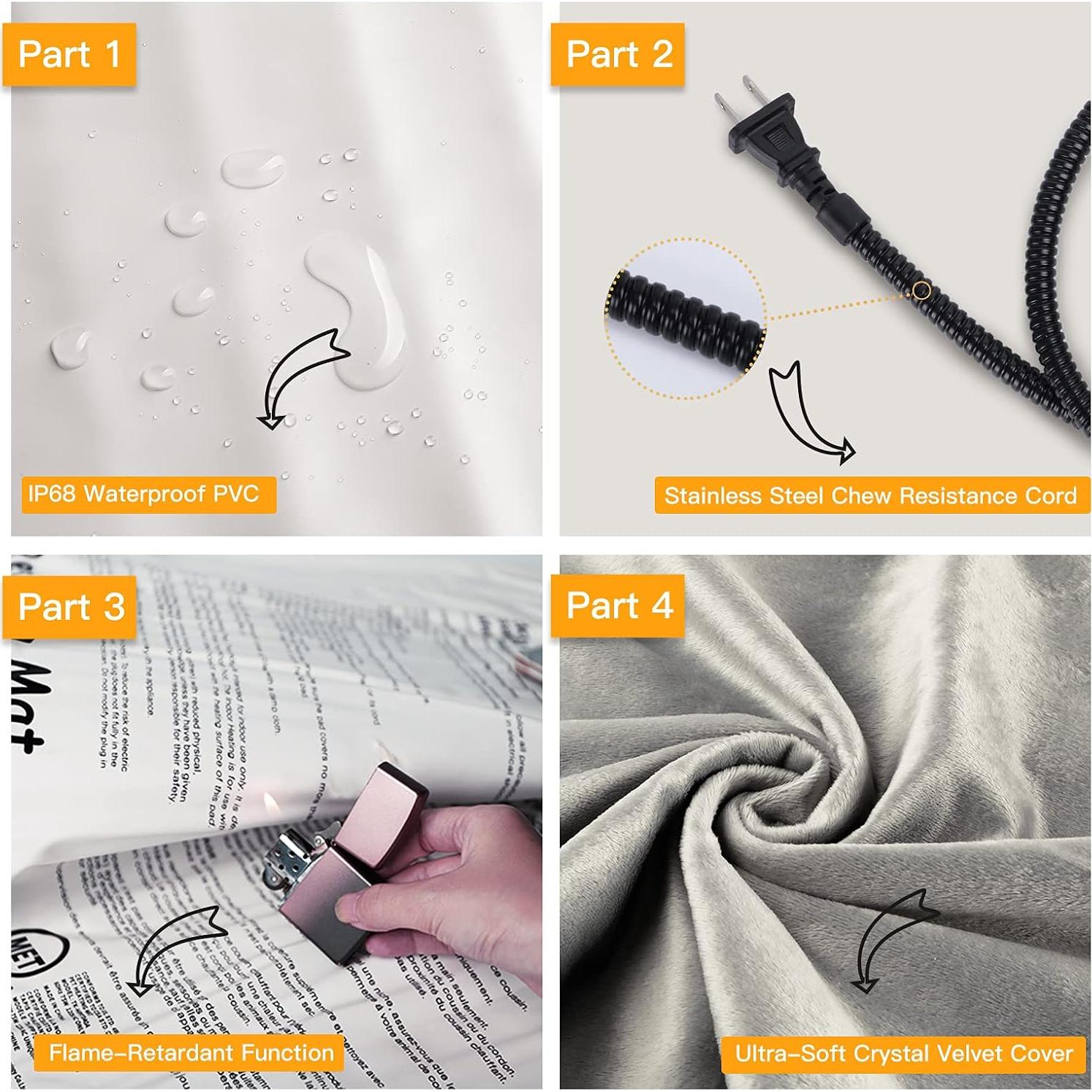 Almohadilla Térmica Eléctrica Toozey 45.72x40.64cm 6 Temperaturas