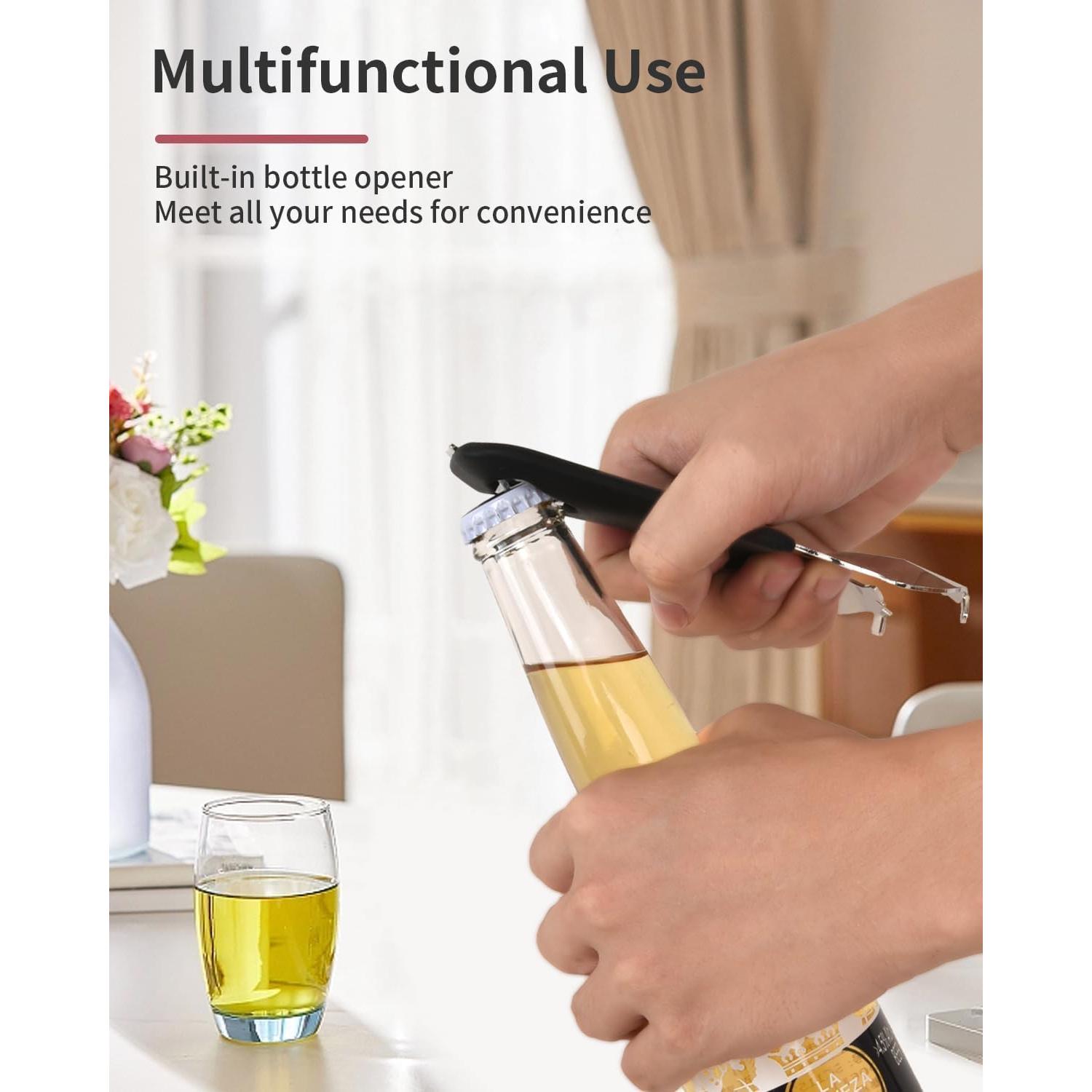 Abridor de Frascos Manual CYDW de Acero Inoxidable Negro