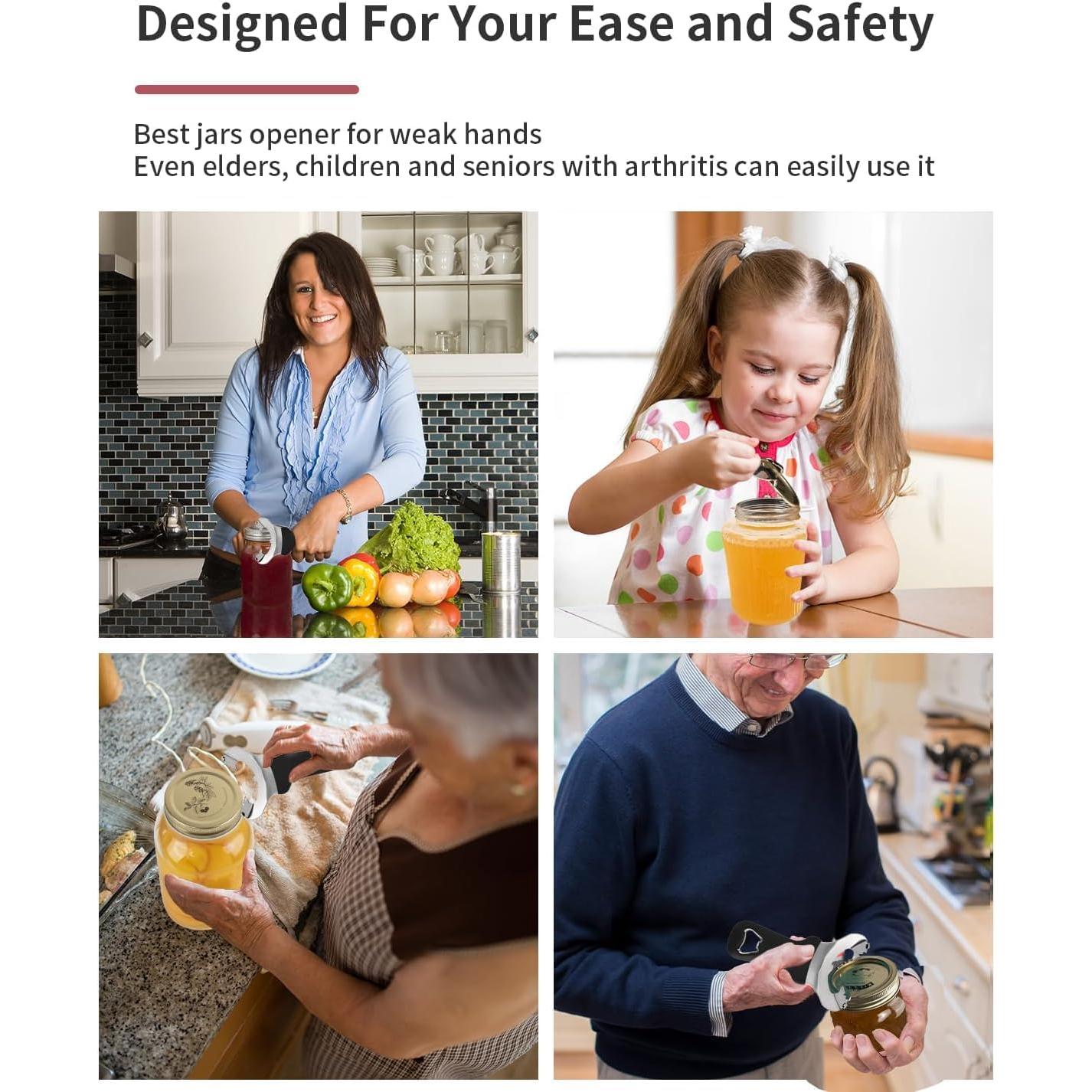 Abridor de Frascos Manual CYDW de Acero Inoxidable Negro