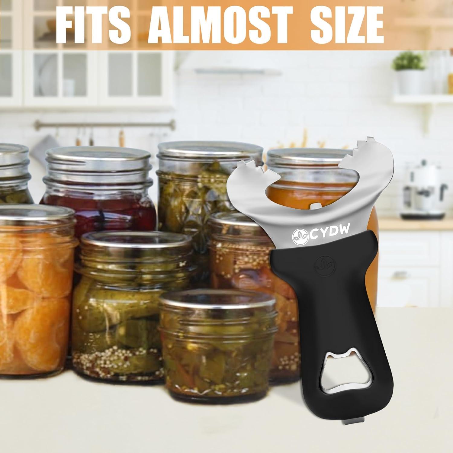 Abridor de Frascos Manual CYDW de Acero Inoxidable Negro