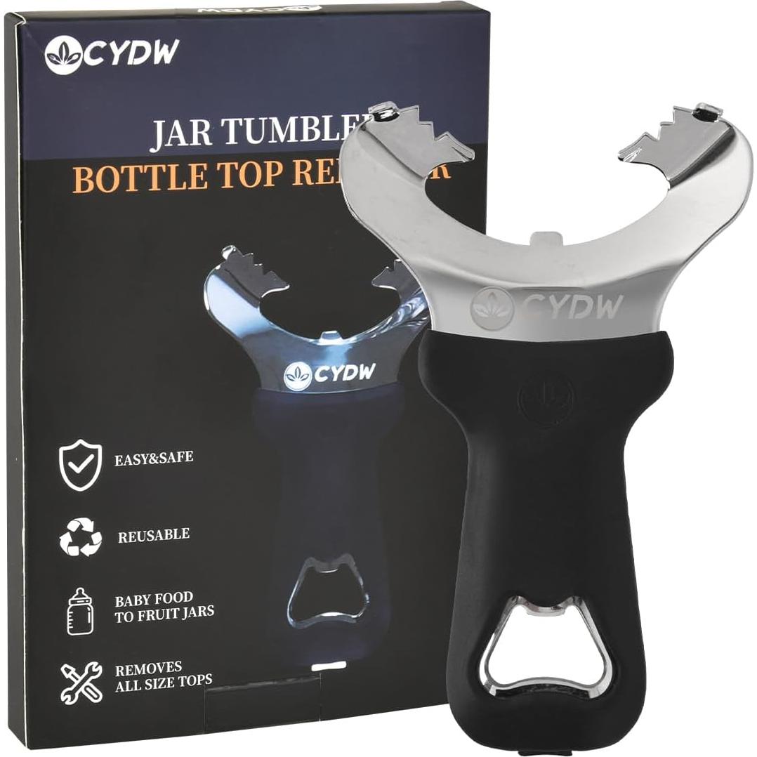 Abridor de Frascos Manual CYDW de Acero Inoxidable Negro