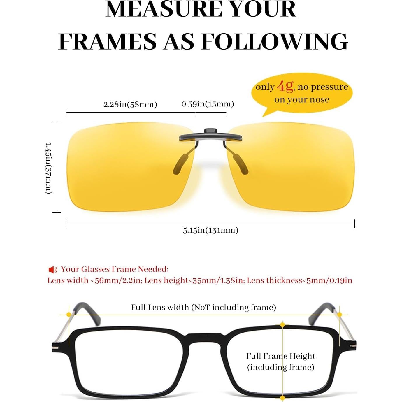 LUFF Gafas de Sol Polarizadas y Visión Nocturna Clip