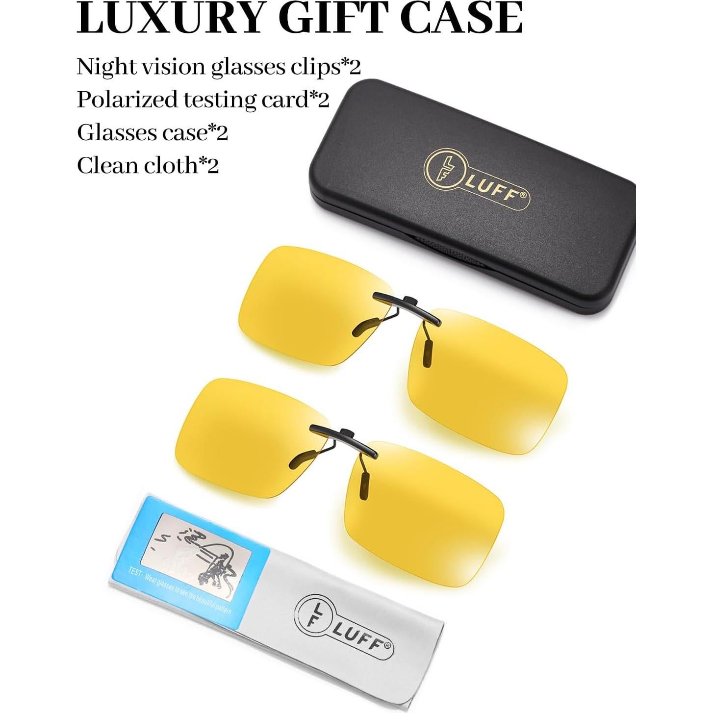 LUFF Gafas de Sol Polarizadas y Visión Nocturna Clip
