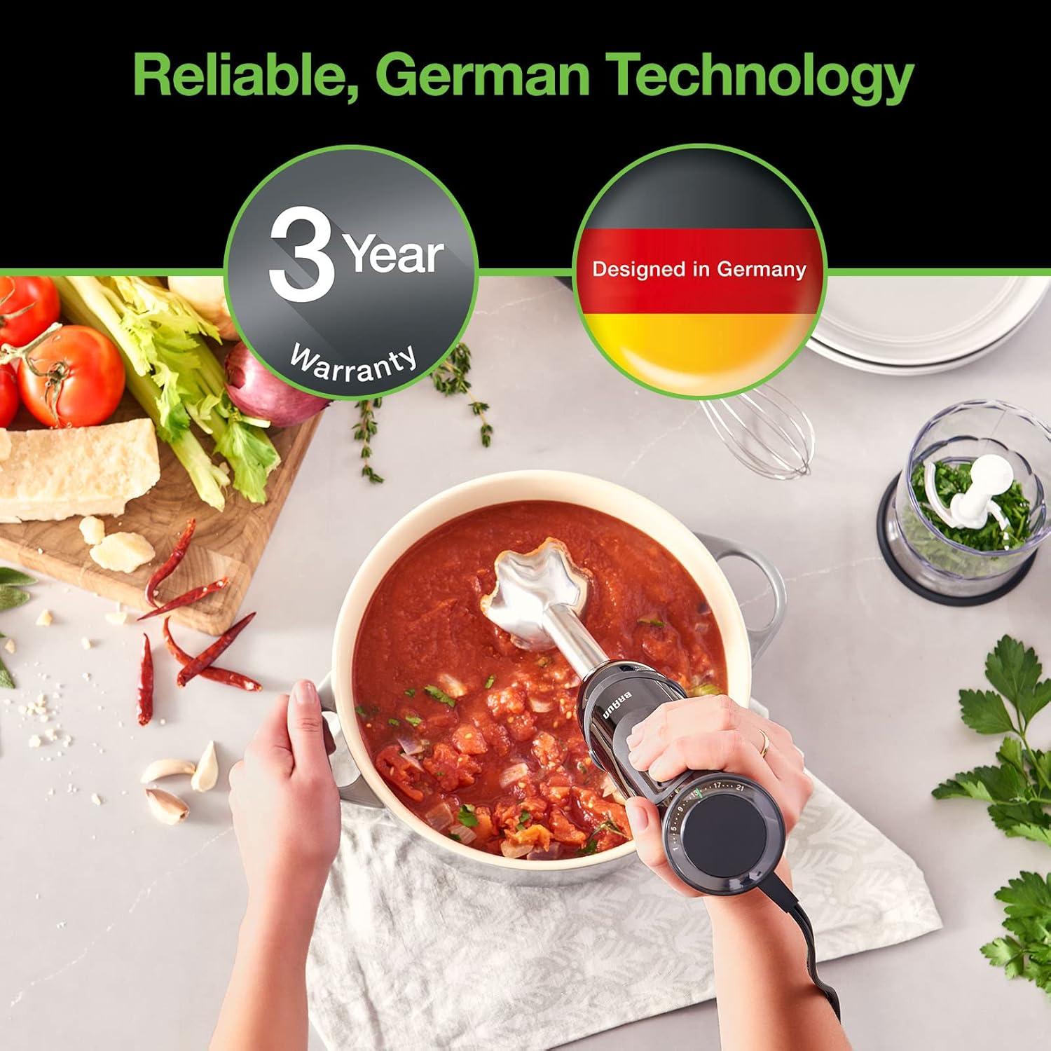 Batidora de Mano Braun MQ5000 Multiquick Vario 400W Negra