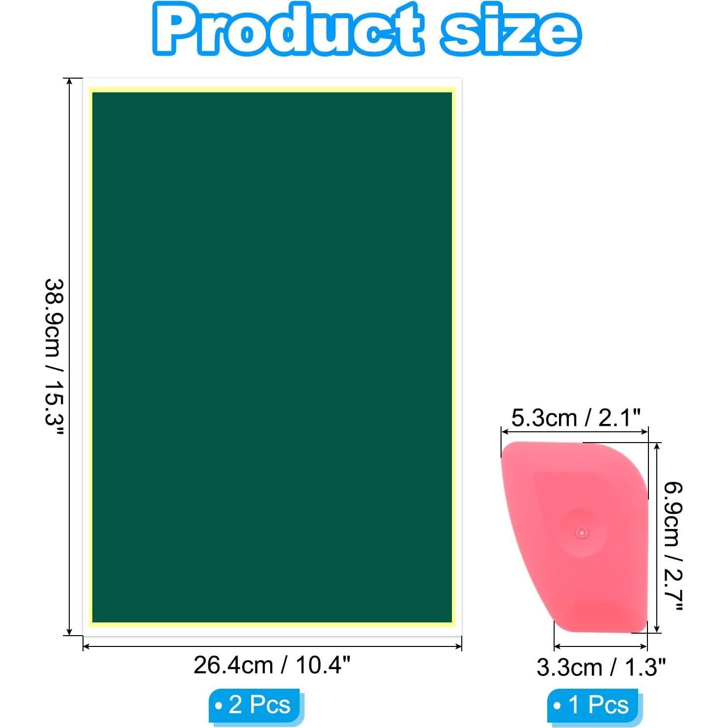 Papel de Grabado Láser PATIKIL 38.9x26.4 cm Verde Militar 2 Pcs