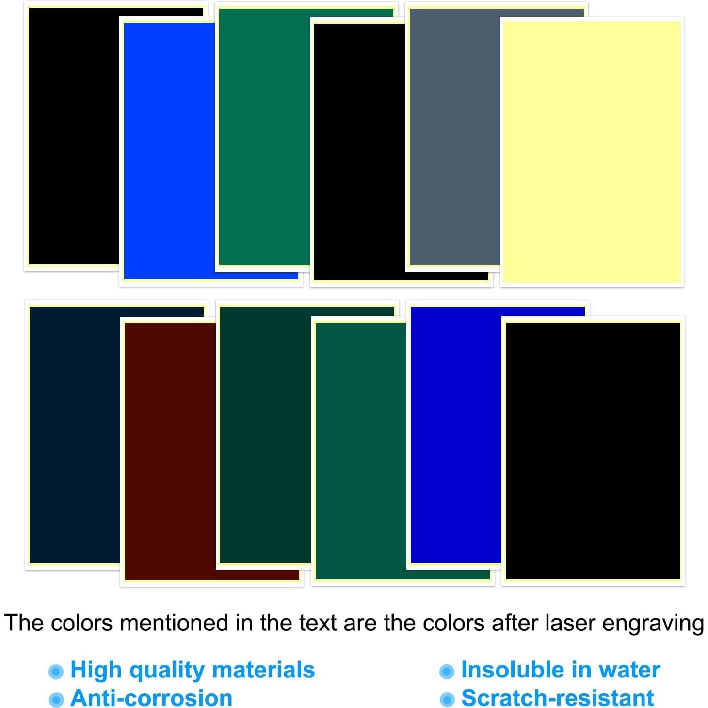 Papel de Grabado Láser PATIKIL 38.9x26.4 cm Verde Militar 2 Pcs