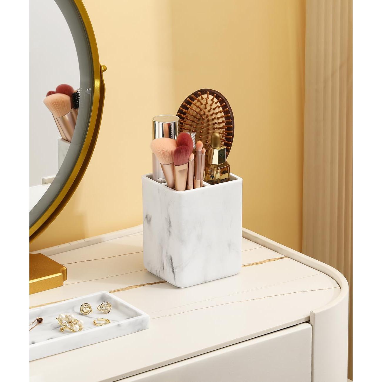 Soporte para Cepillos de Dientes Luxspire 3 Compartimentos Resina