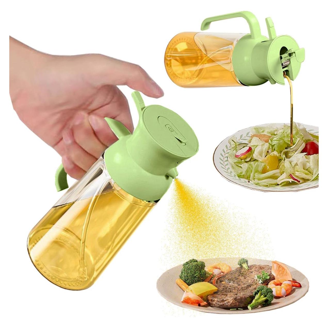 Rociador de Aceite RFetomax 550ml Vidrio Verde Claro