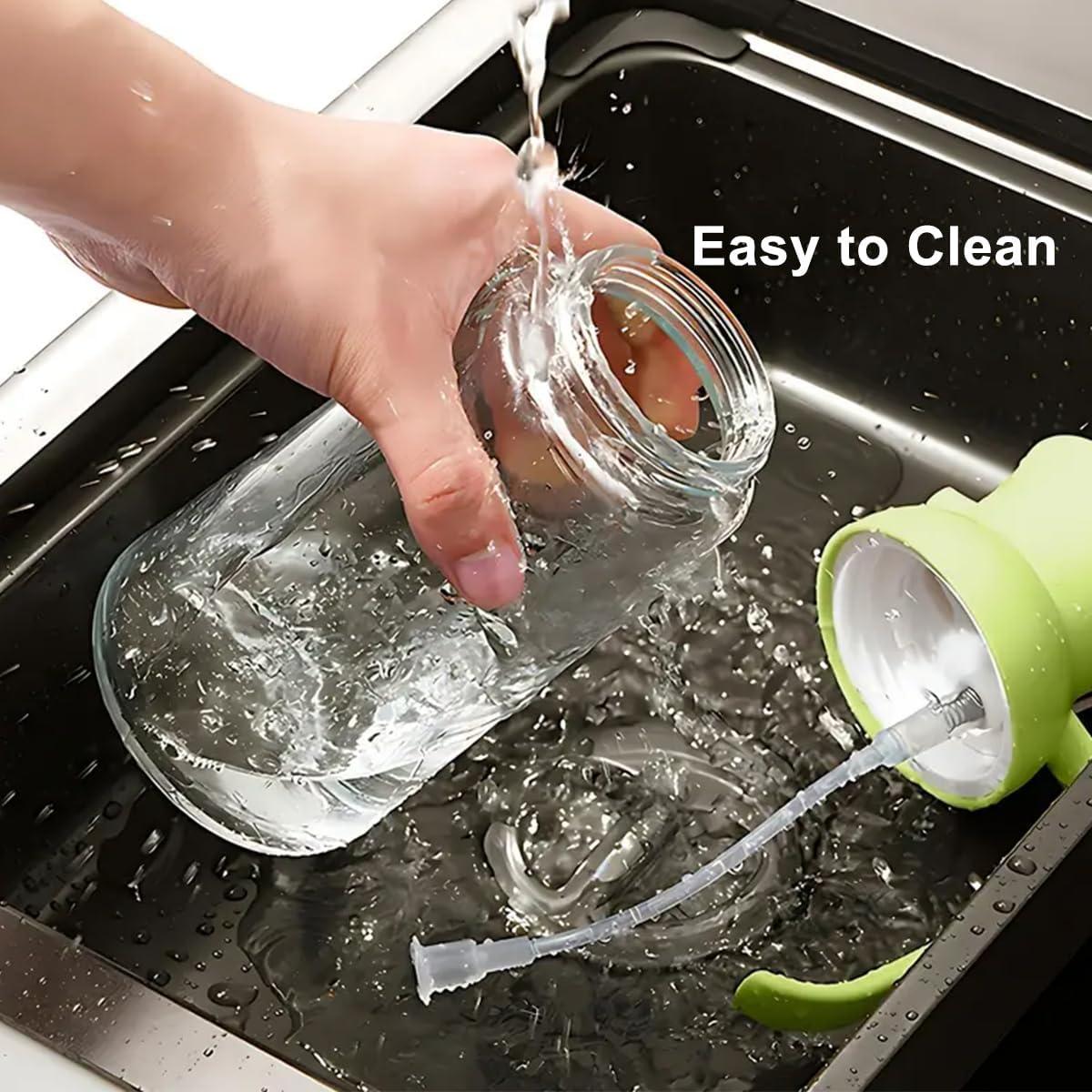 Rociador de Aceite RFetomax 550ml Vidrio Verde Claro