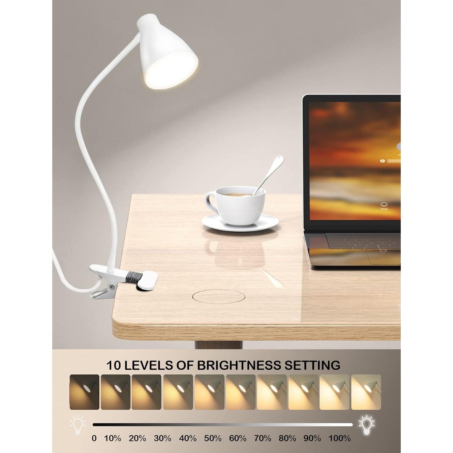 Lámpara de Escritorio BOHON LED 10W 3 Modos 10 Niveles Brillo