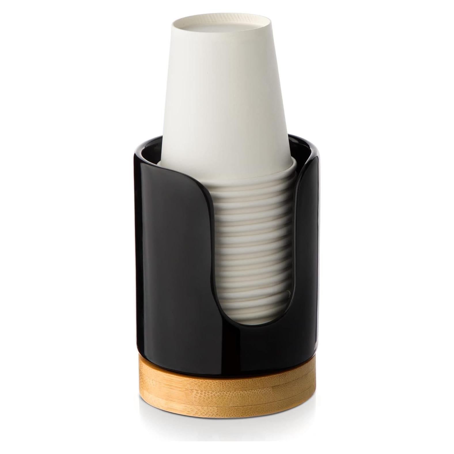 Dispensador de Tazas de Cerámica Viosuniu 3oz Negro