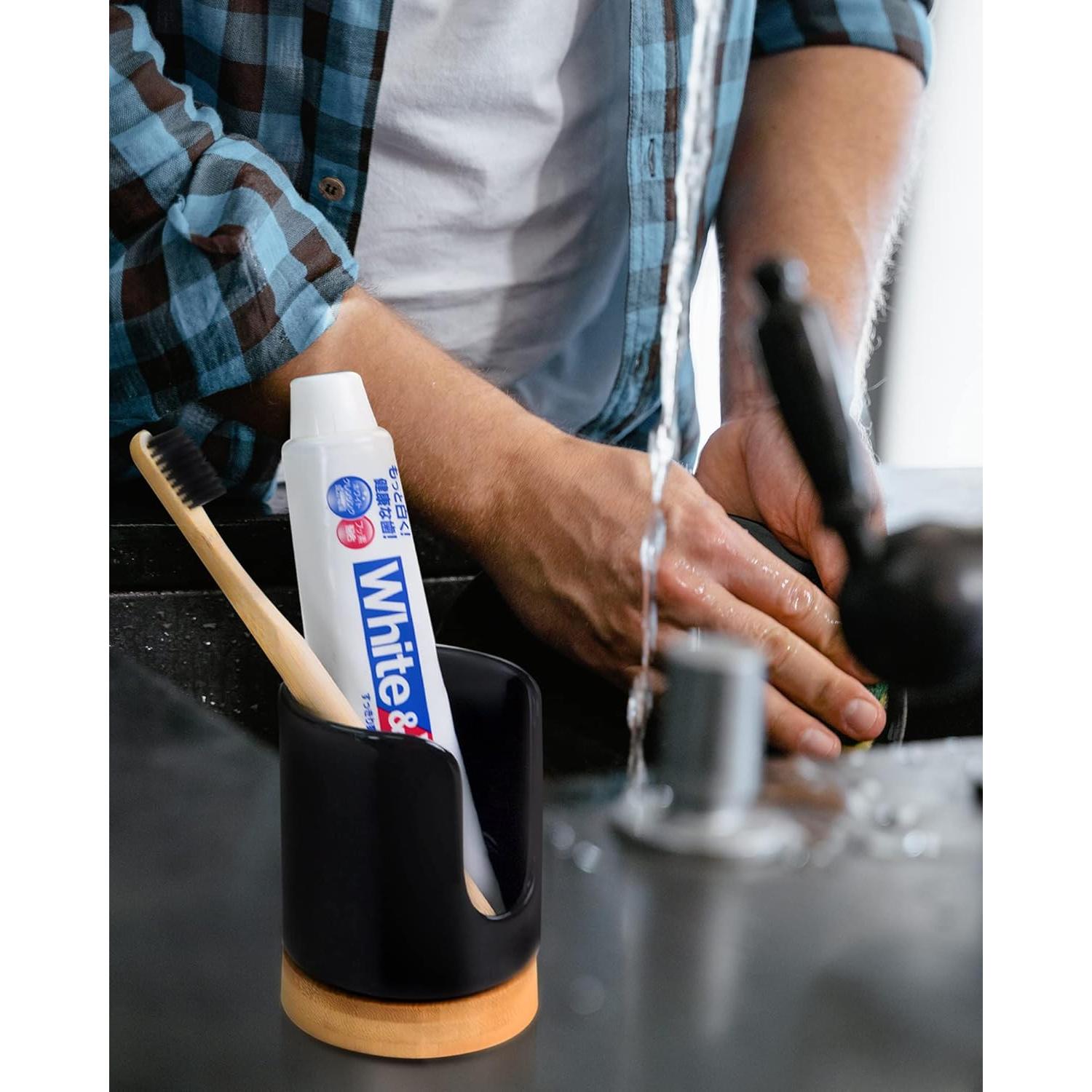 Dispensador de Tazas de Cerámica Viosuniu 3oz Negro