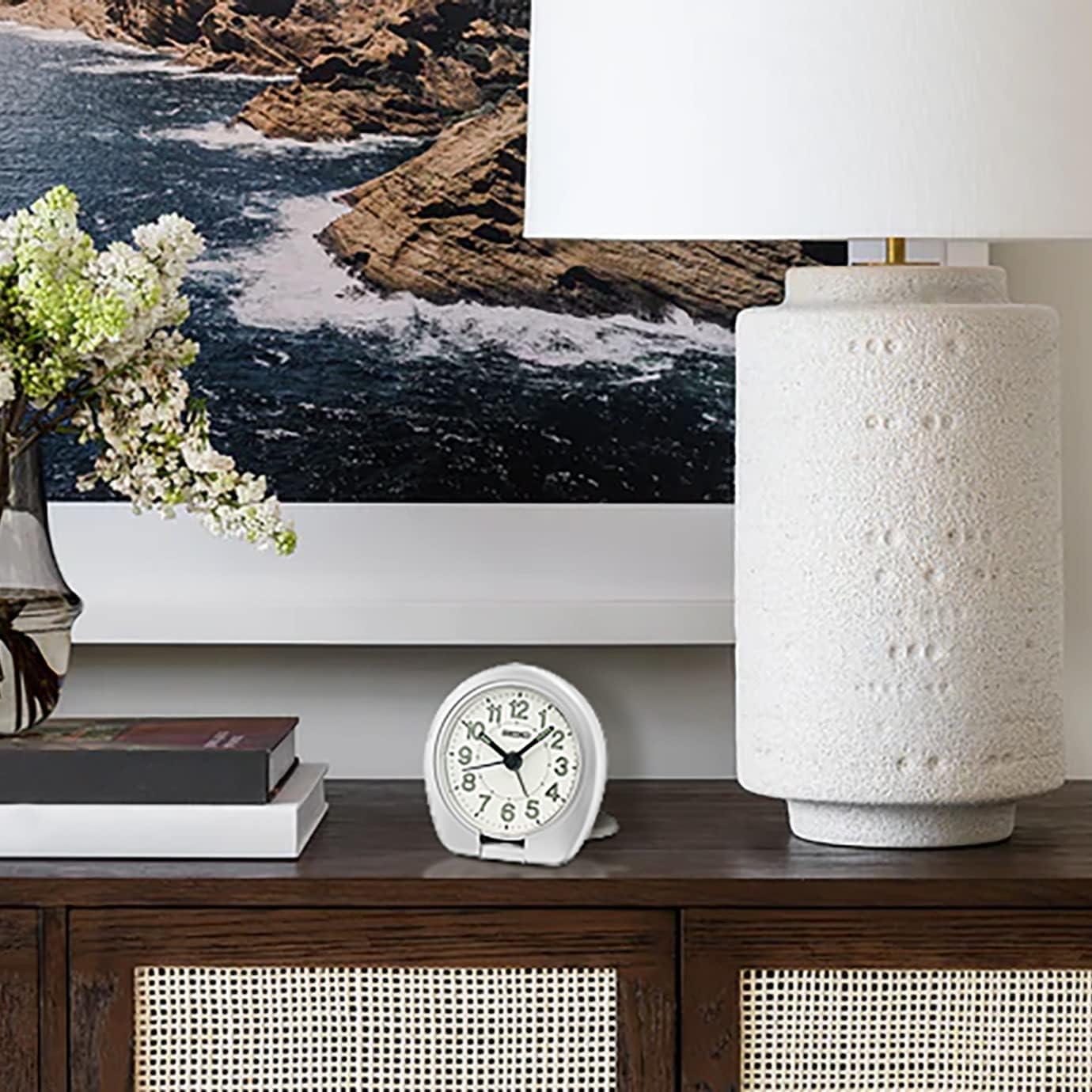 Reloj Despertador de Viaje Seiko QHT018ALH Plata Compacto