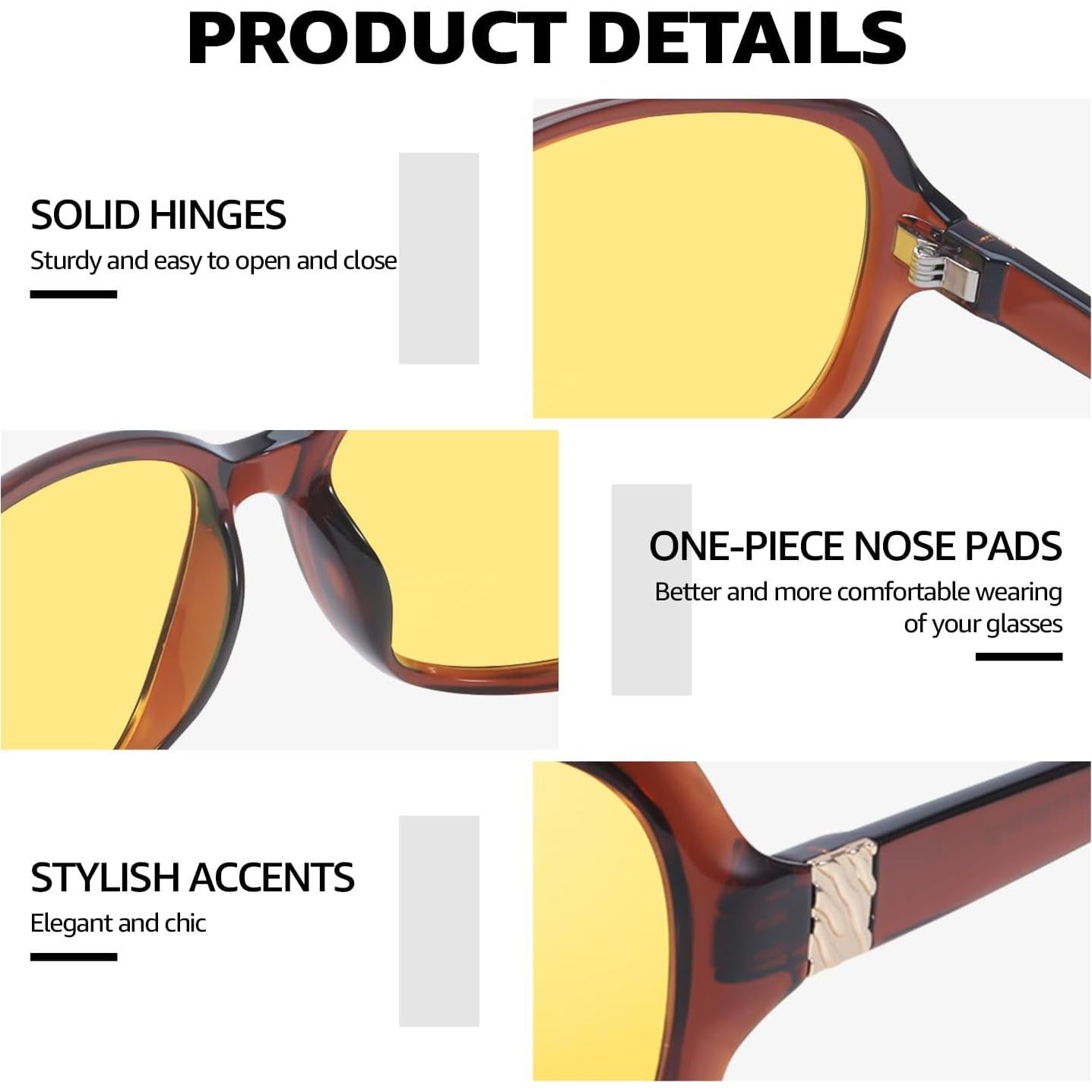 Gafas de Visión Nocturna LVIOE Amarillas Polarizadas