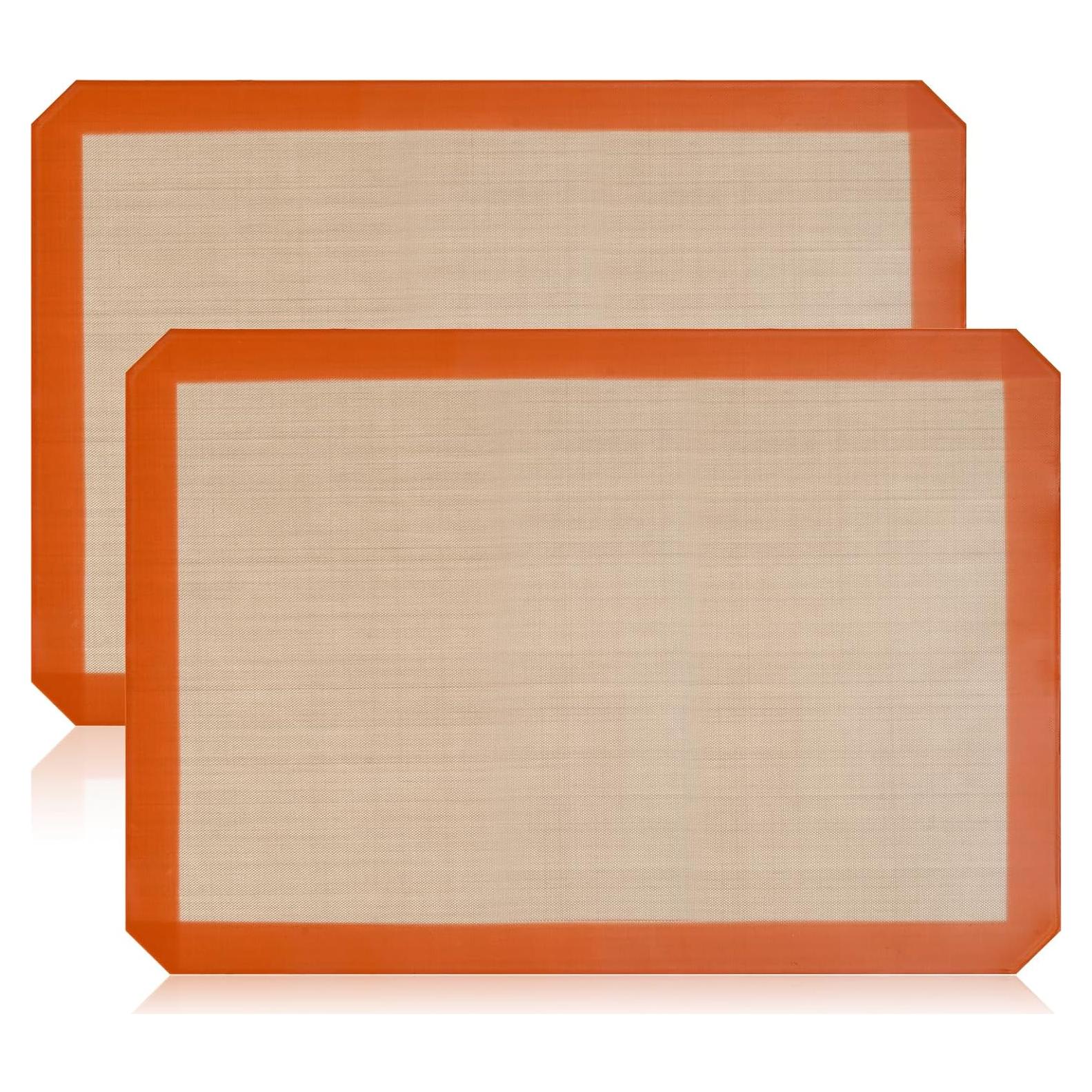 Paquete de 2 Tapetes de Silicona Reutilizables Luckyiren 42x29.5cm