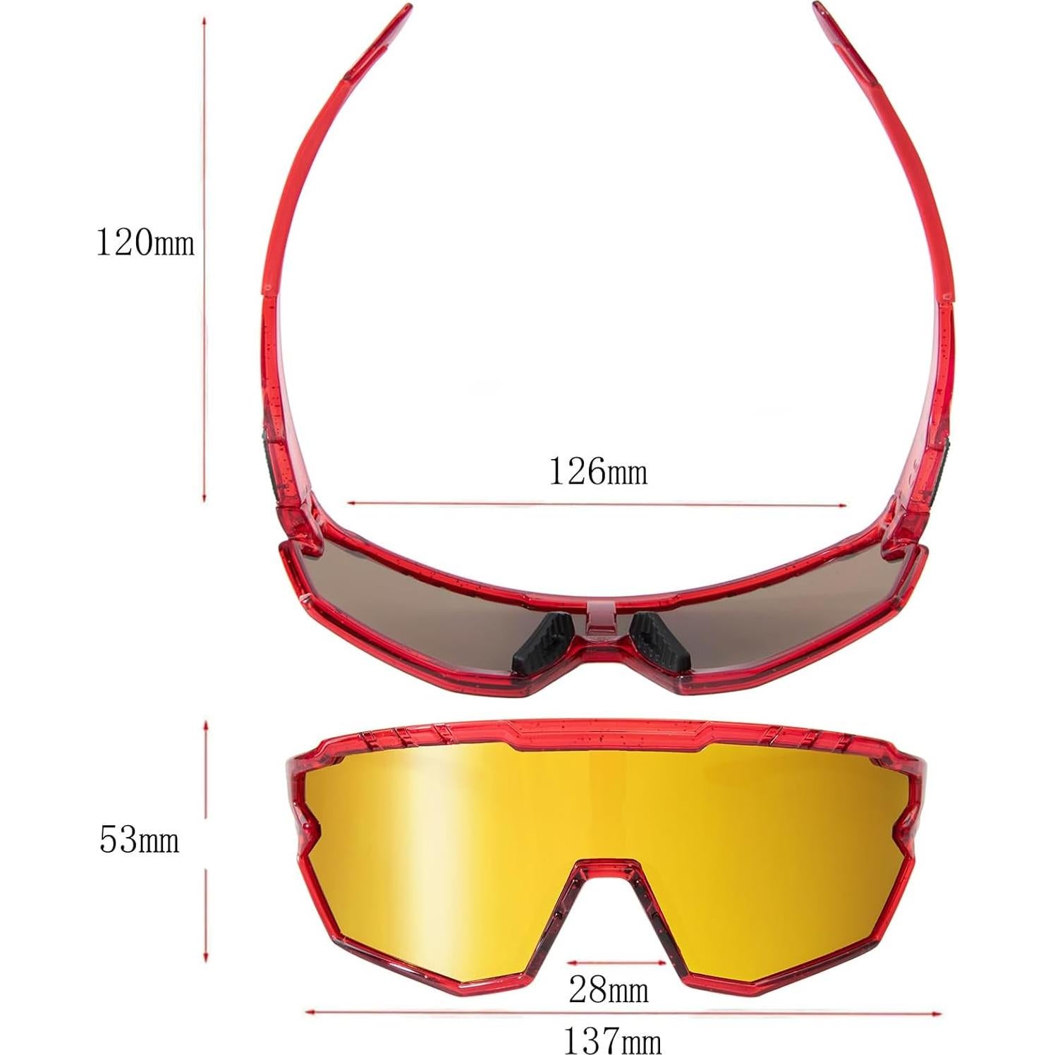 Gafas de sol deportivas GIEADUN con 3 lentes intercambiables