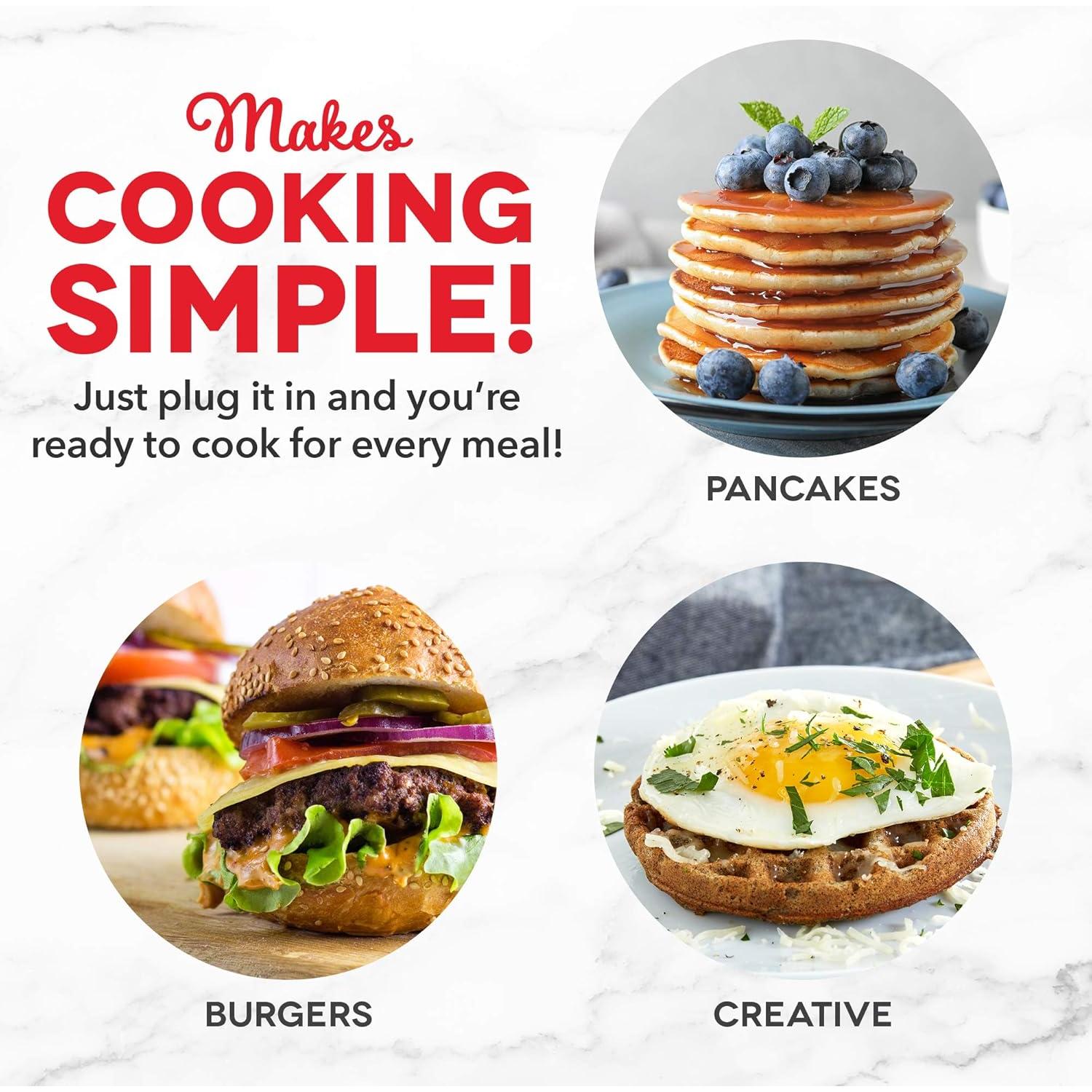 Mini Waffle Maker y Plancha DASH Aqua - Paquete de 2