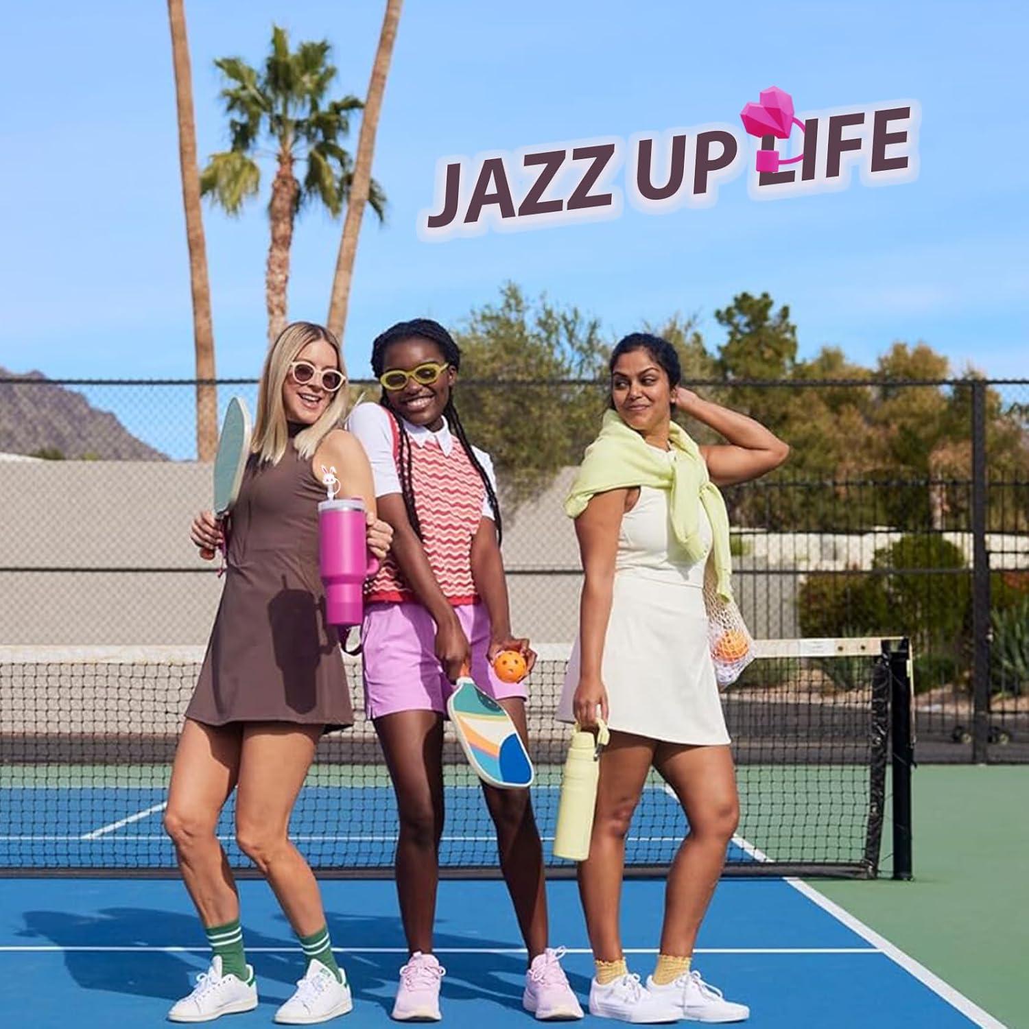 Juego de Accesorios Stanley Cup 6 Piezas Silicona Fucsia