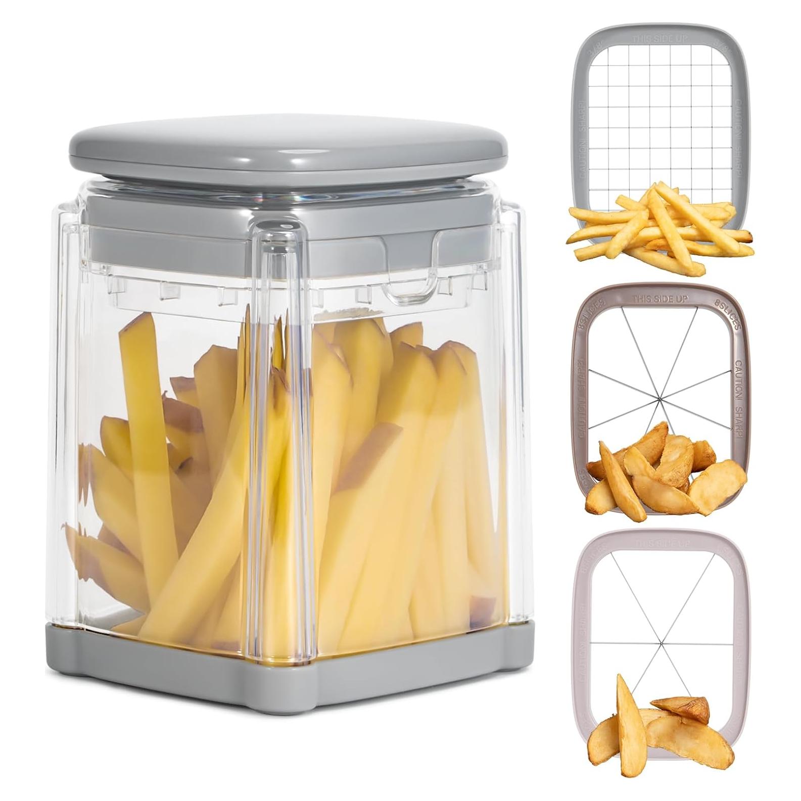 Cortador de Papas Fritas Multifuncional Badelite 3 en 1