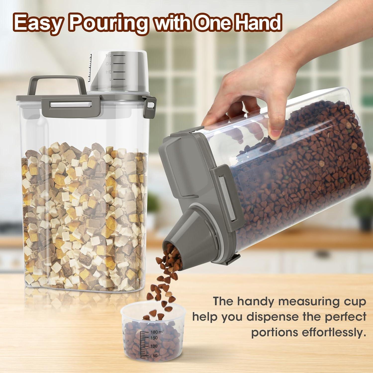 Contenedores de Almacenamiento para Comida de Mascotas TBMax 2Pcs 5.68L