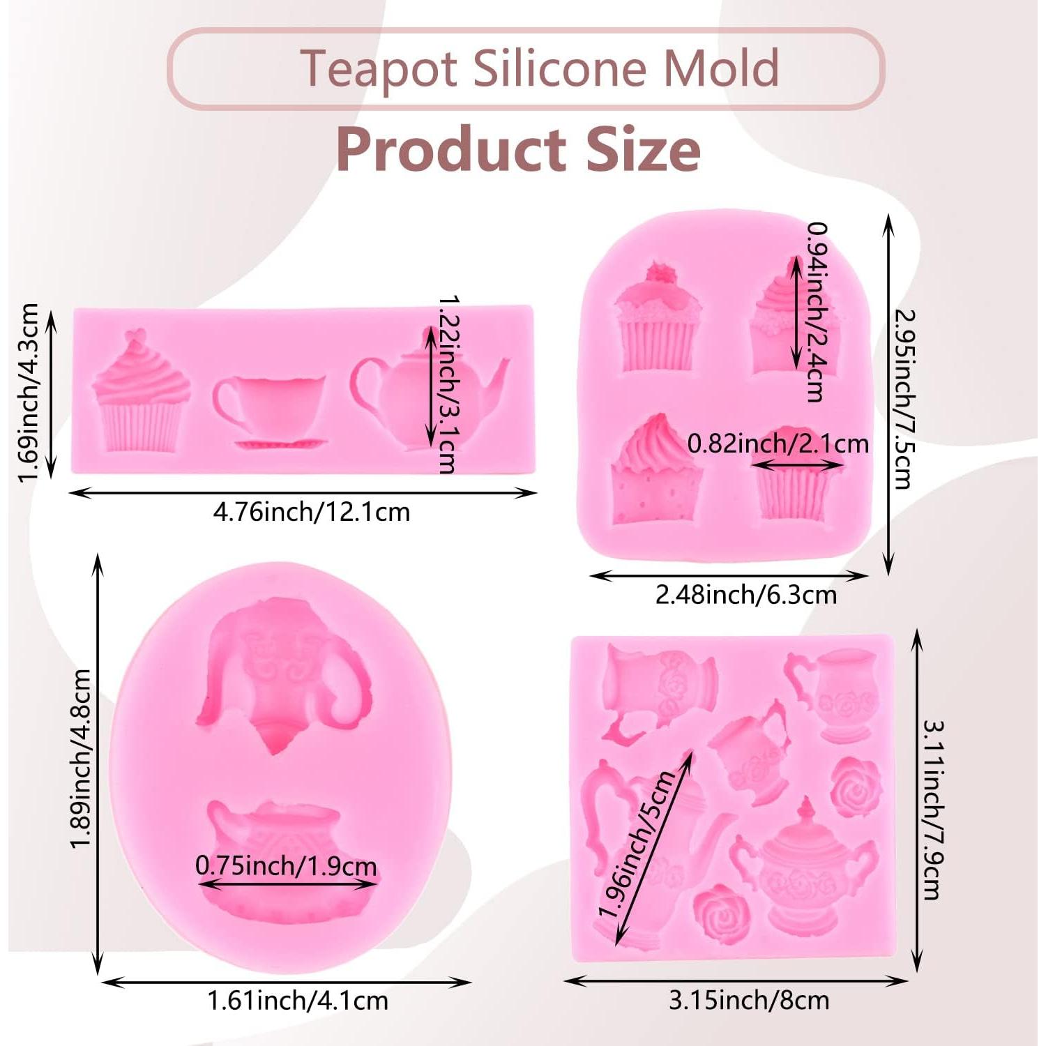 Set de 4 Moldes de Silicona MIYAHOUSE para Pasteles y Helados