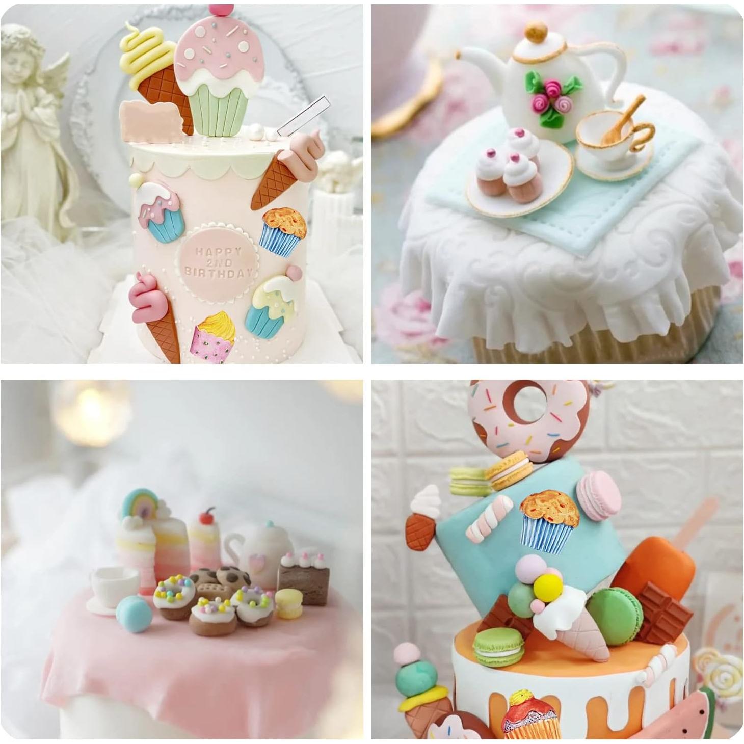 Set de 4 Moldes de Silicona MIYAHOUSE para Pasteles y Helados