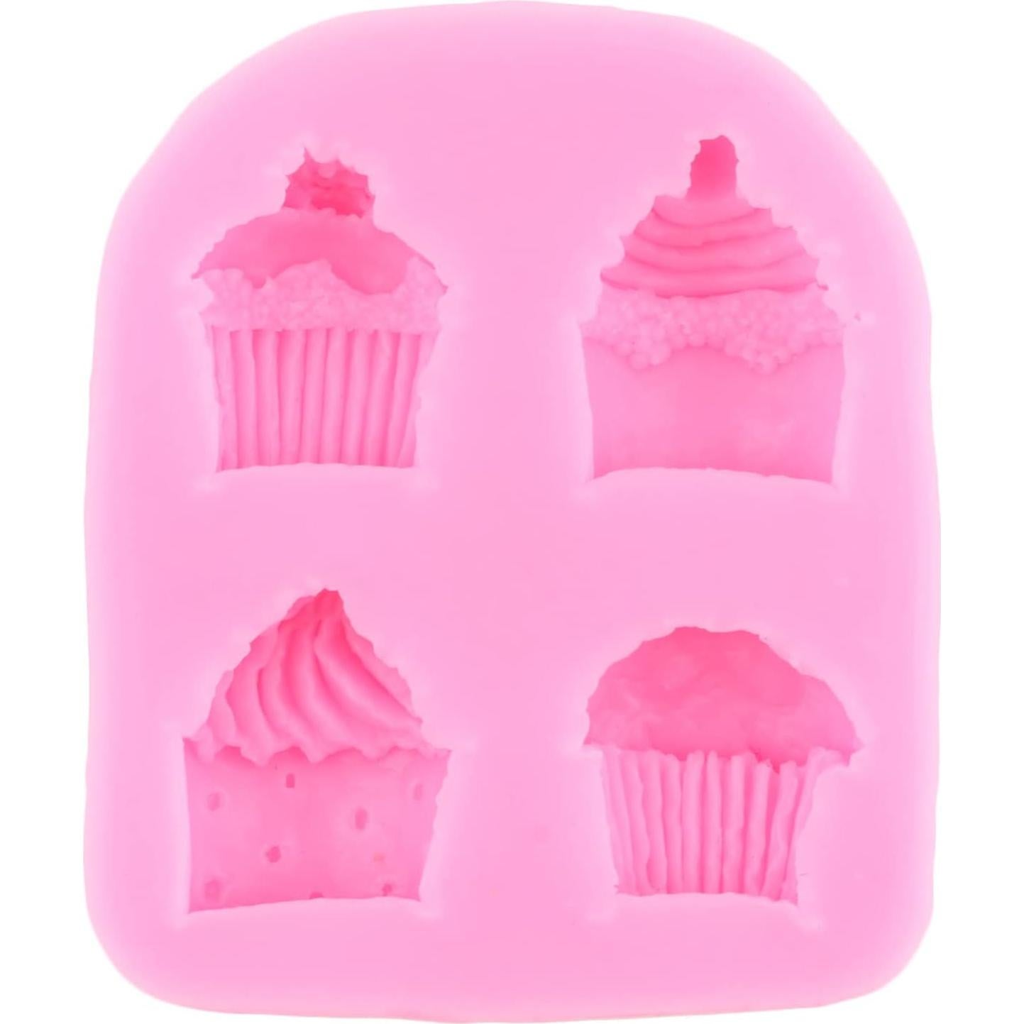 Set de 4 Moldes de Silicona MIYAHOUSE para Pasteles y Helados