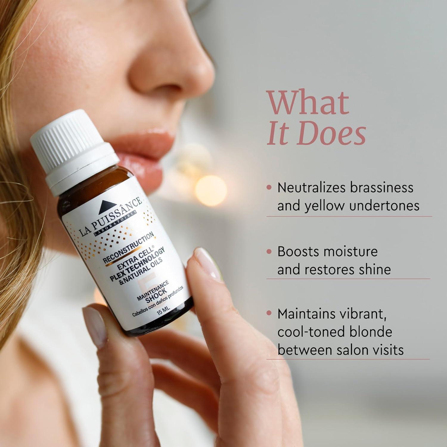 Ampolla de Cabello LA PUISSANCE Extra Cell Plex 5 - Tratamiento Hidratante y Reparador para Cabello Dañado