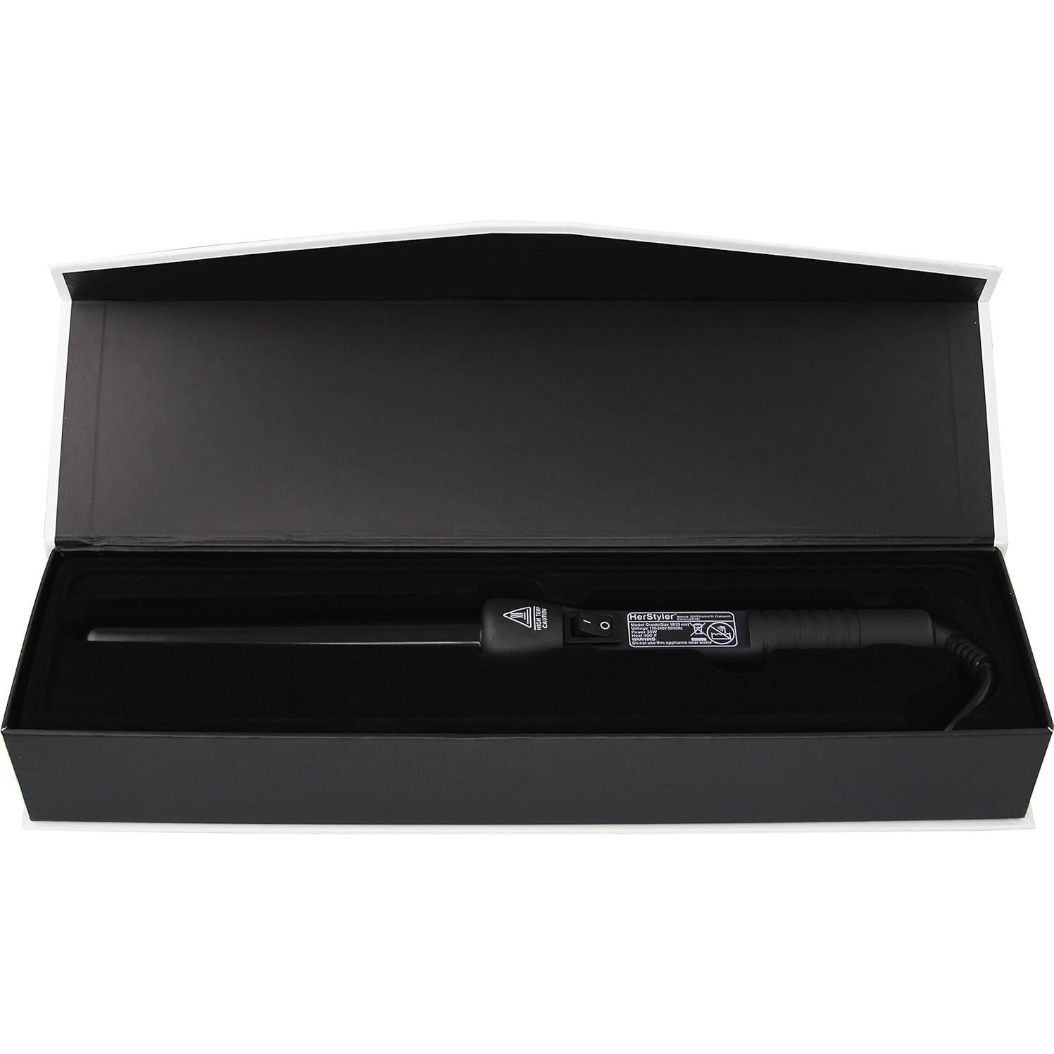 Rizador de Cabello Cerámico Herstyler Grande 1" Doble Voltaje