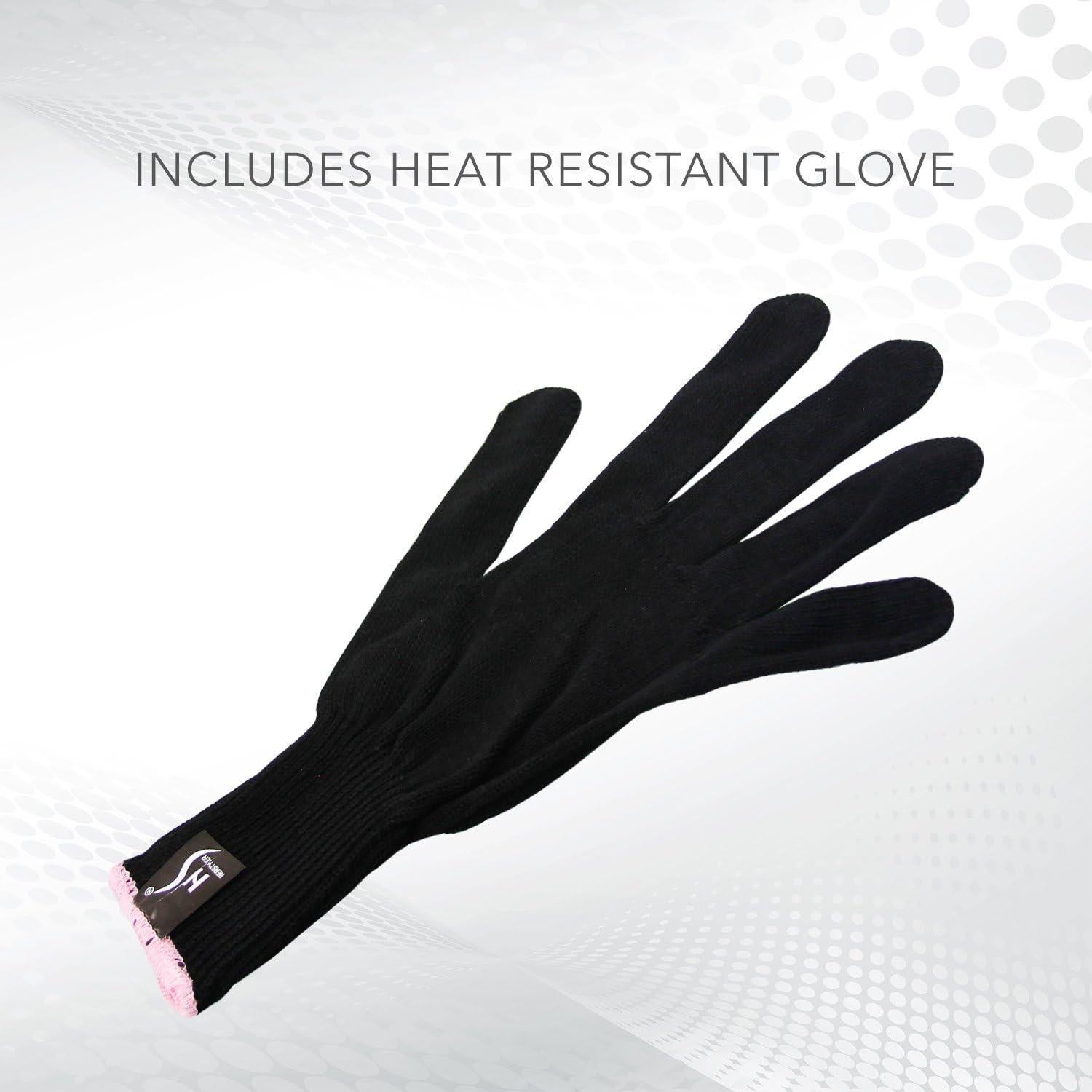 Rizador de Cabello Cerámico Herstyler Grande 1" Doble Voltaje