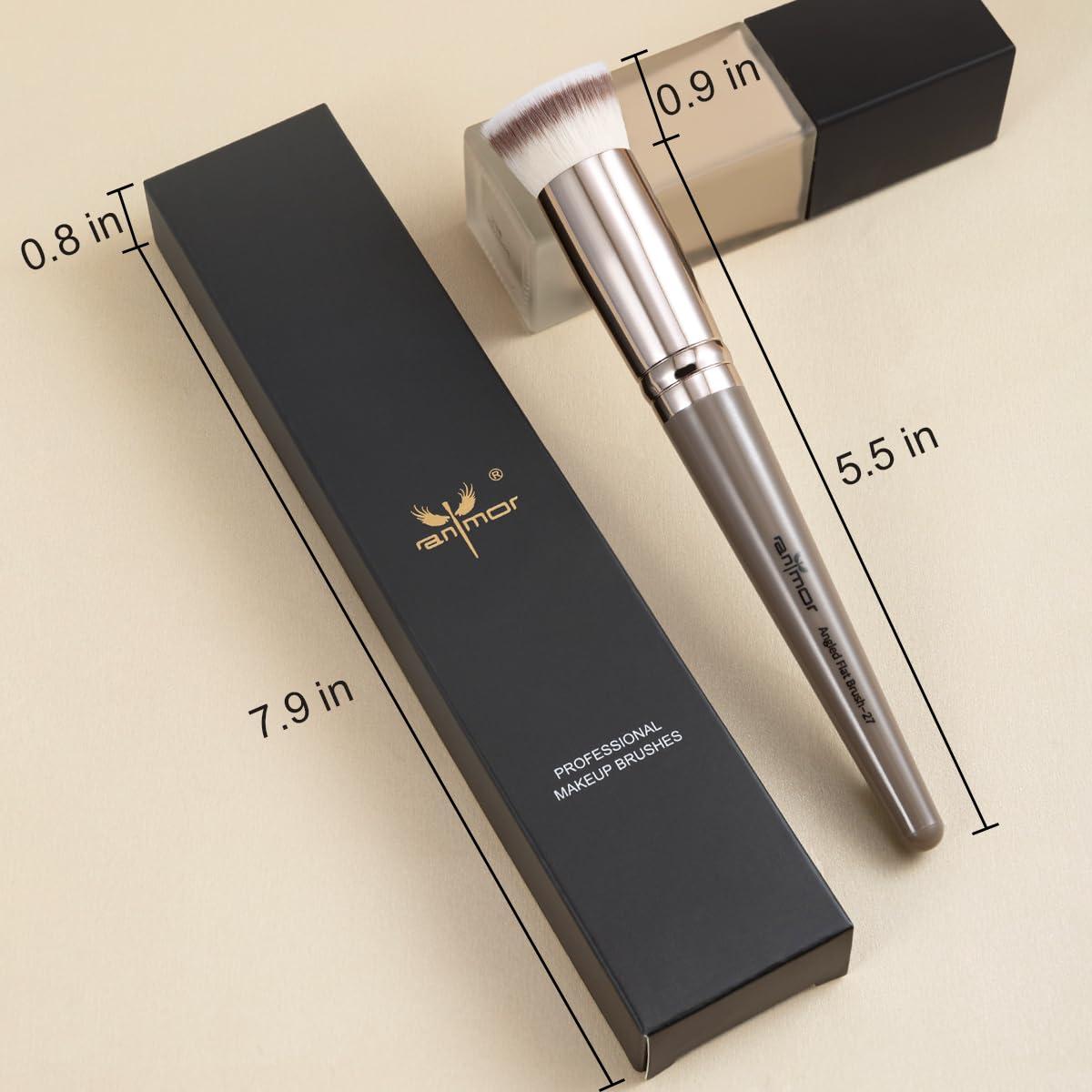 Brocha Kabuki Angulada Anmor #0112-27 para Maquillaje Facial