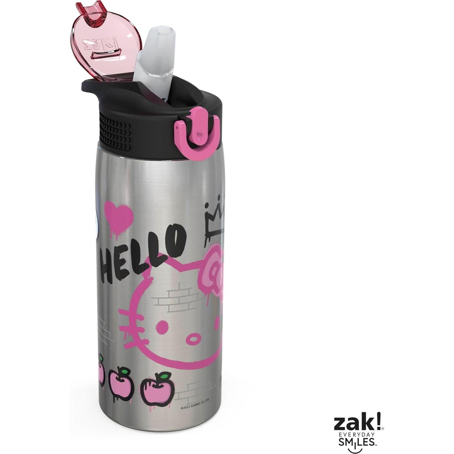 Botella de Agua Zak Designs Hello Kitty 570 ml Acero Inoxidable