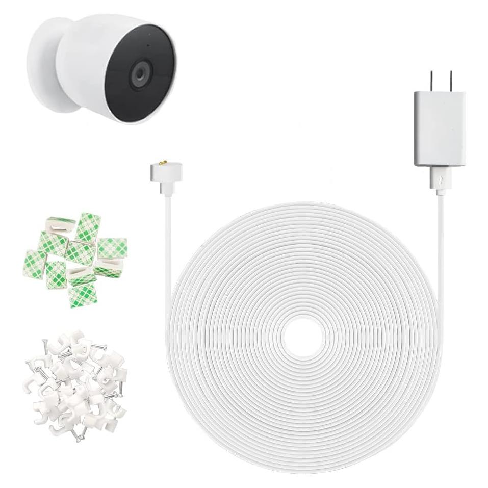 Adaptador de Corriente y Cable 6m para Nest Cam 2da Gen - JJMASEE