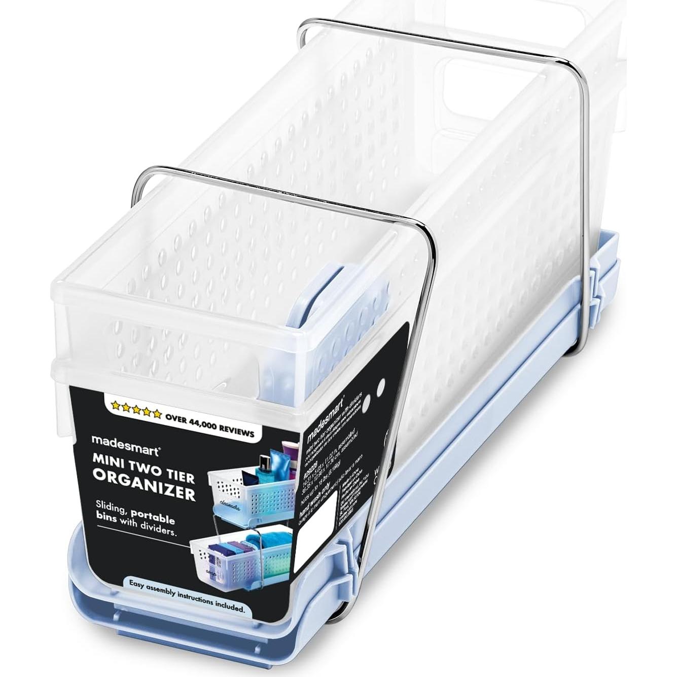 Organizador Mini Madesmart 2 Niveles Plástico Azul